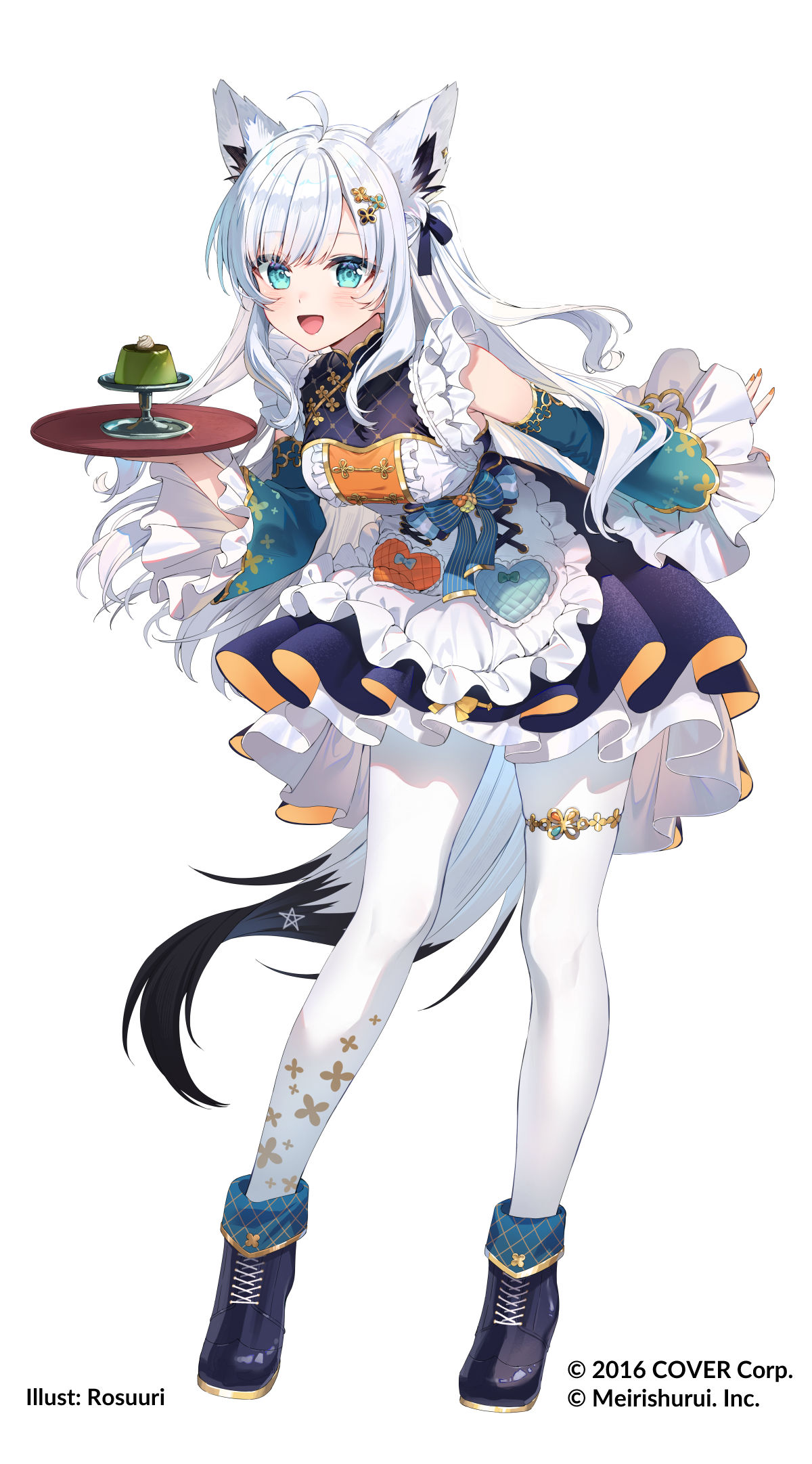 酔う抹茶プディング插画图片壁纸