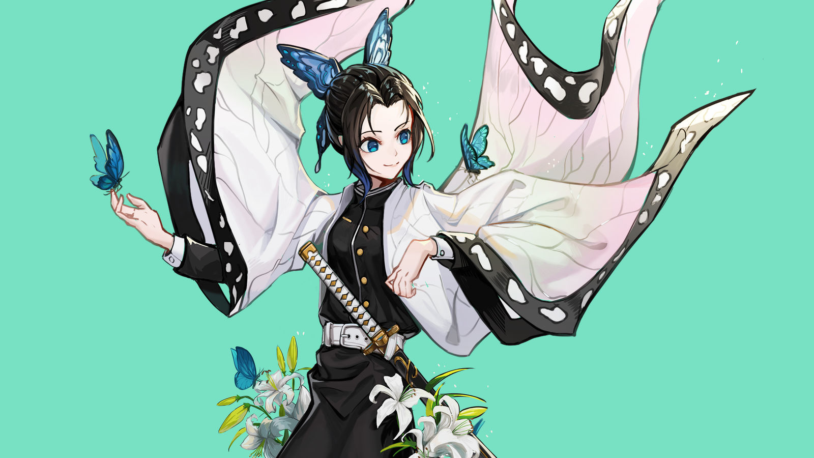 蝶插画图片壁纸