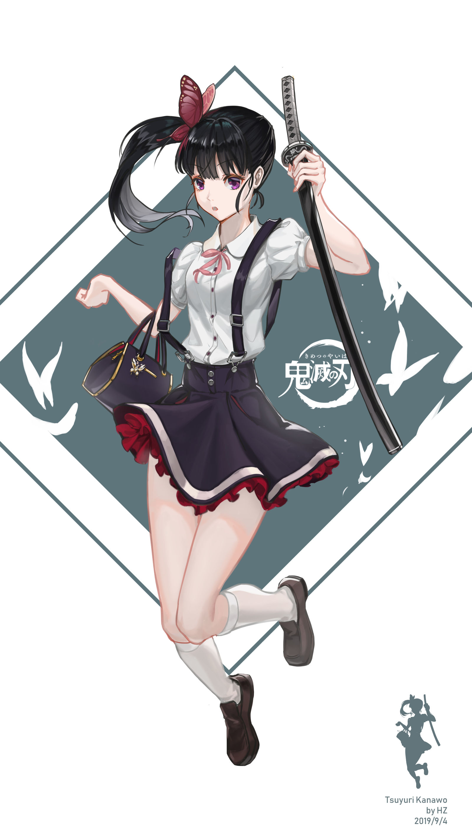 栗花落 カナヲ插画图片壁纸