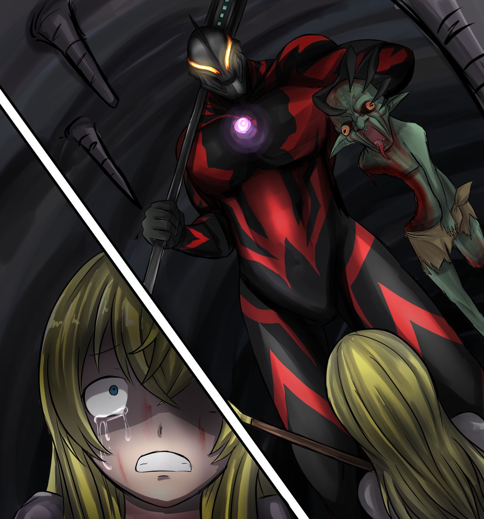 ゴブリンよりも怖いやつが来た插画图片壁纸