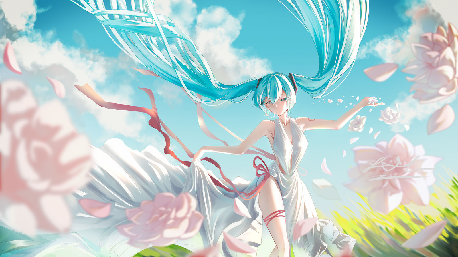 春天，花，和miku