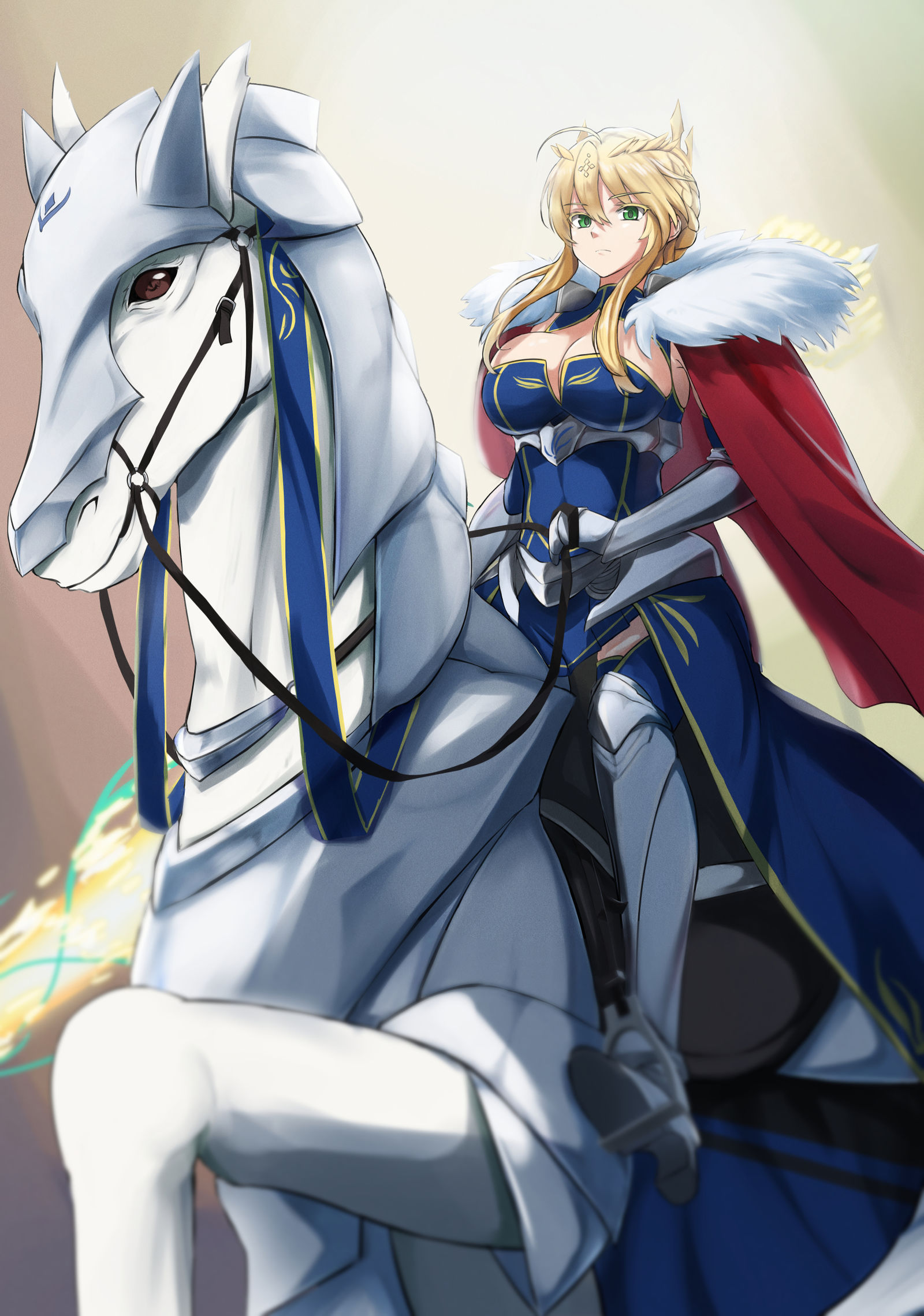 FGO - アルトリア・ペンドラゴン(ランサー)插画图片壁纸
