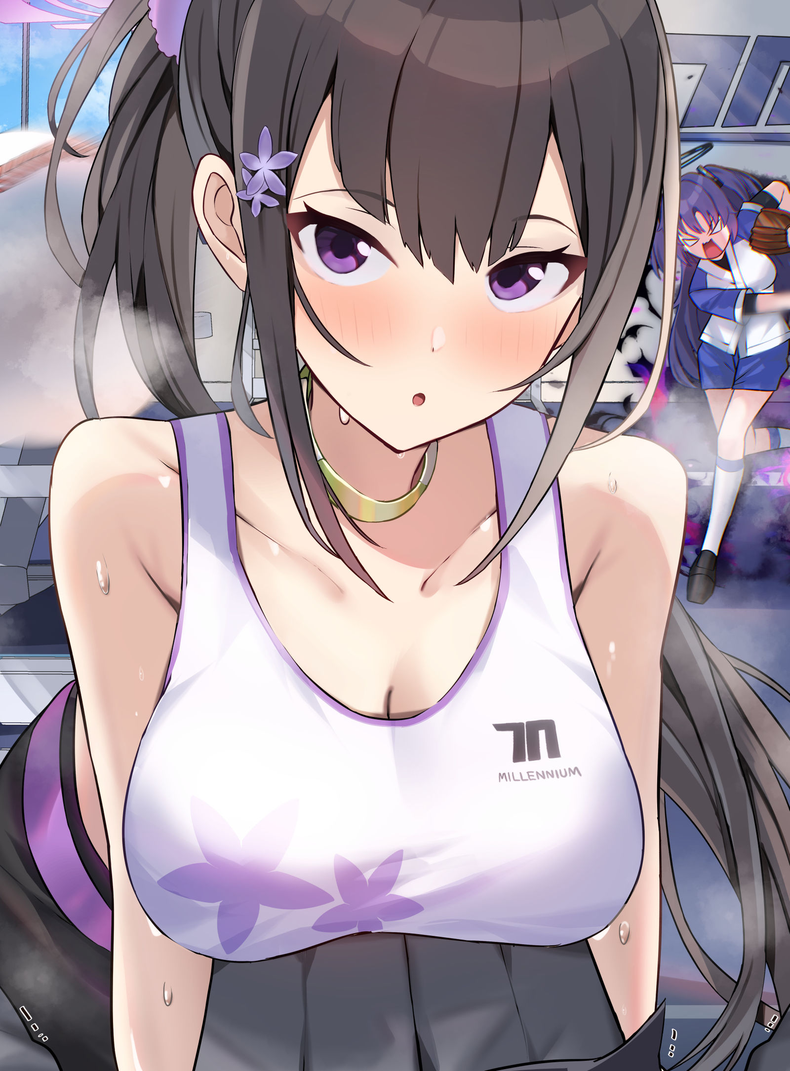 いっぱい汗を流しましょう♡插画图片壁纸