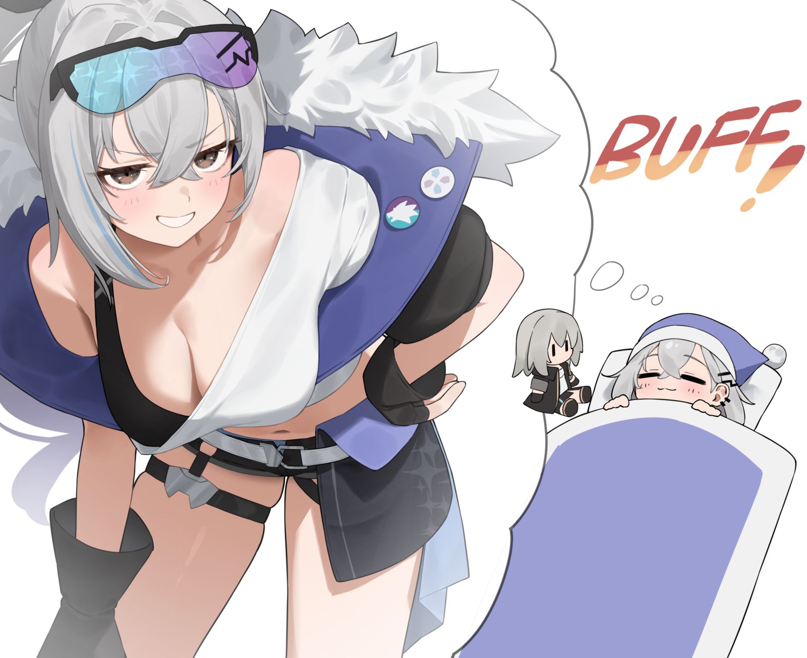 銀狼插画图片壁纸