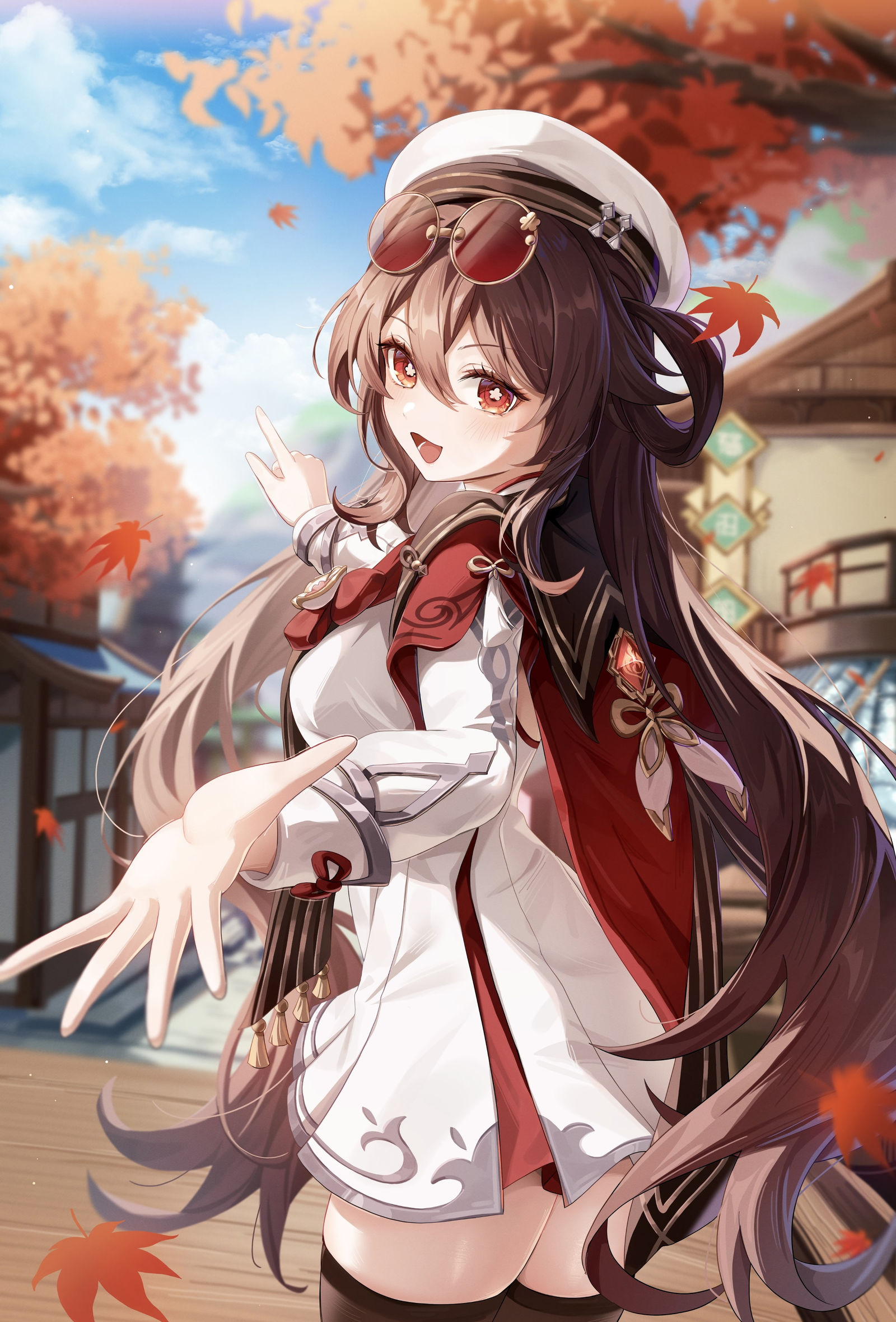 「ほらほら早く〜！」插画图片壁纸