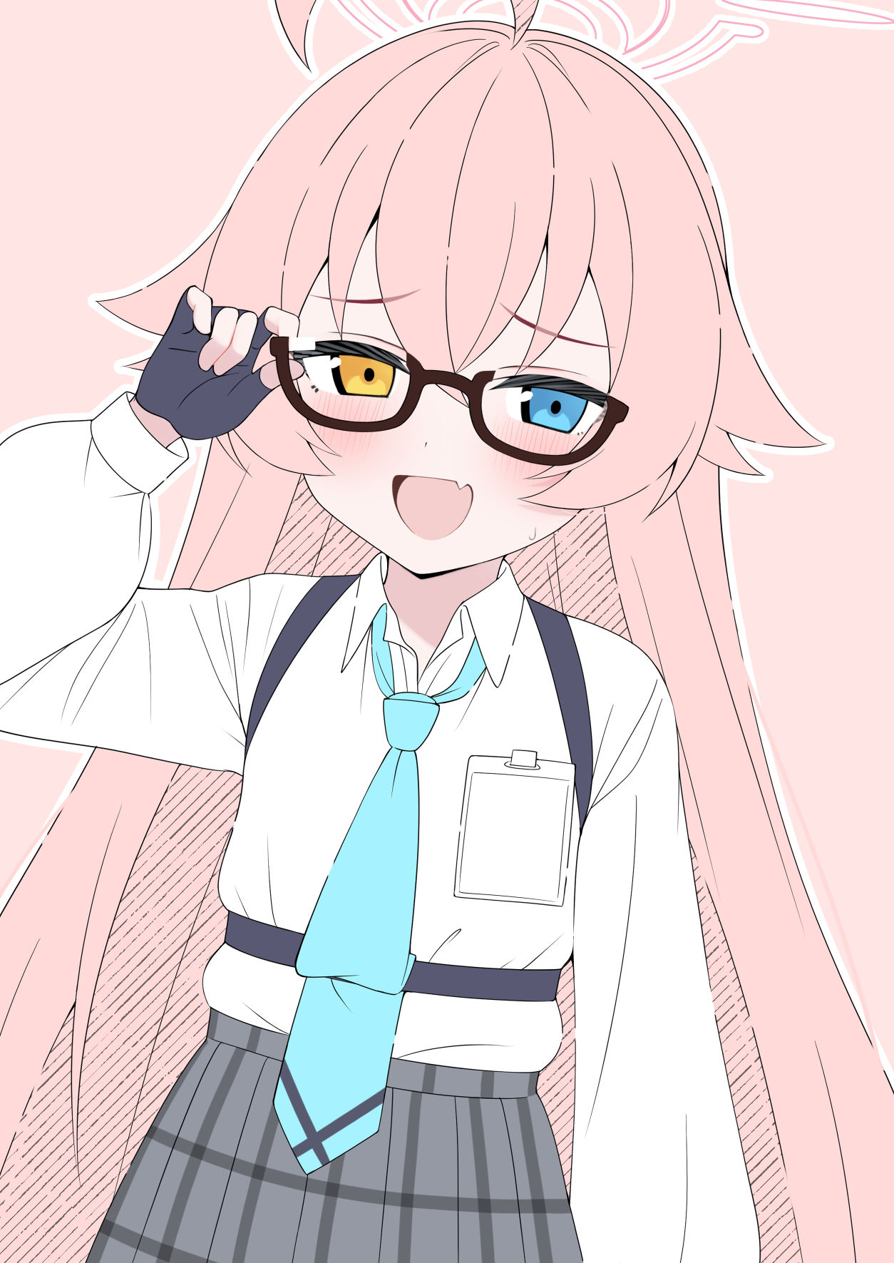 眼鏡ホシノ插画图片壁纸