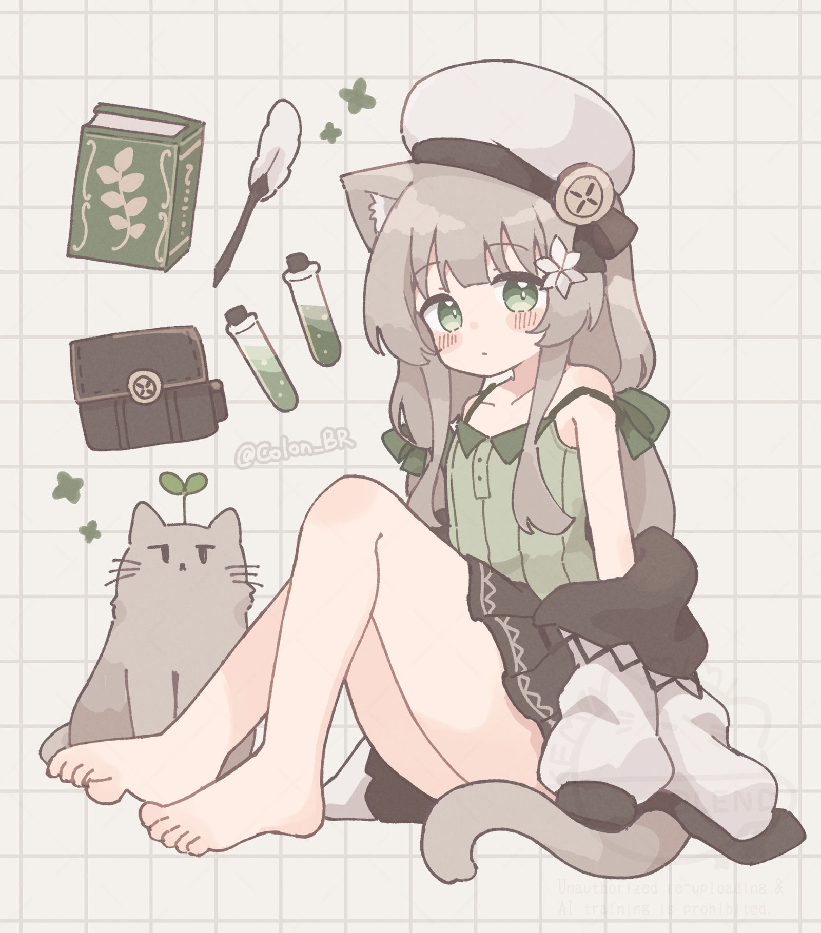植物研究家ねこ-原创猫耳