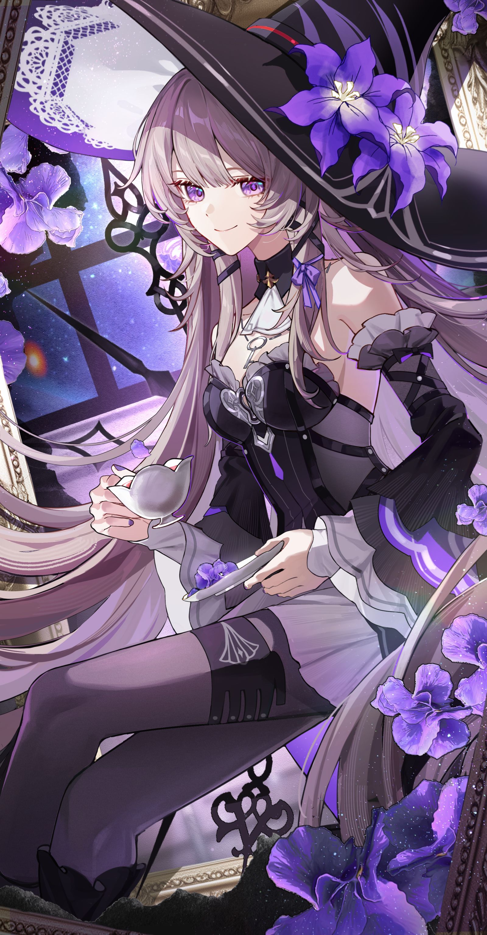 画像里的魔女插画图片壁纸