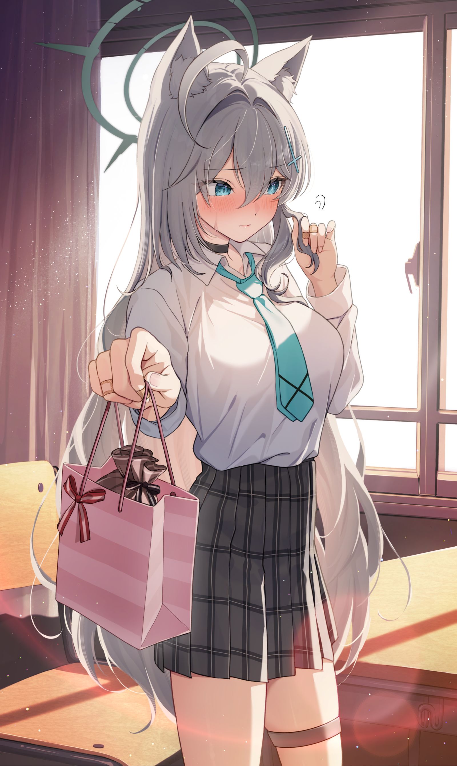 ん・・・・・・受けとって、先生插画图片壁纸