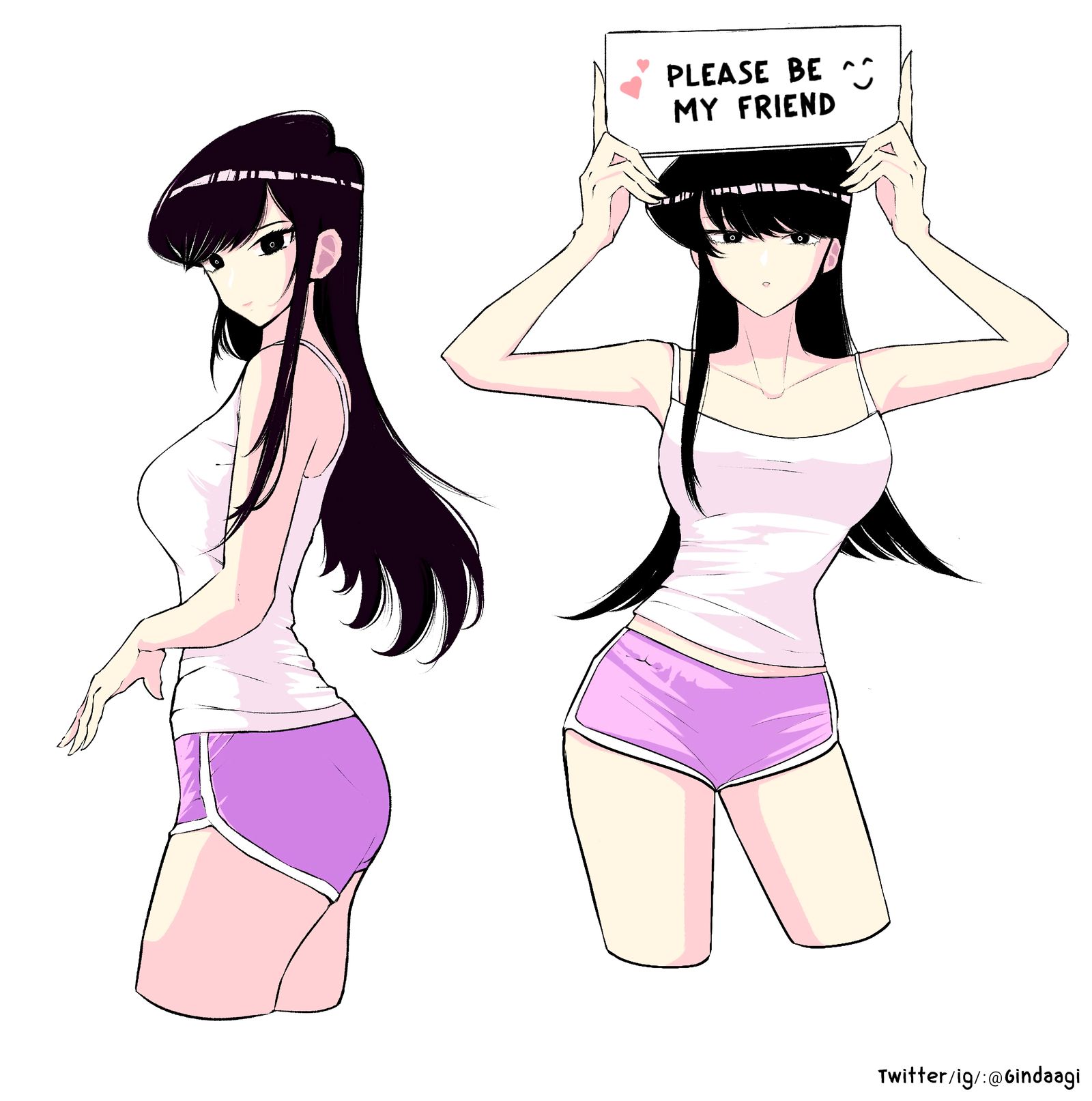 Komi shouko插画图片壁纸
