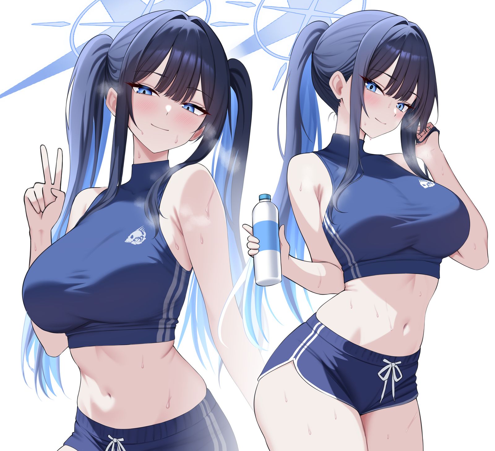 Exercise Saori   / スポーツ少女サオリ插画图片壁纸