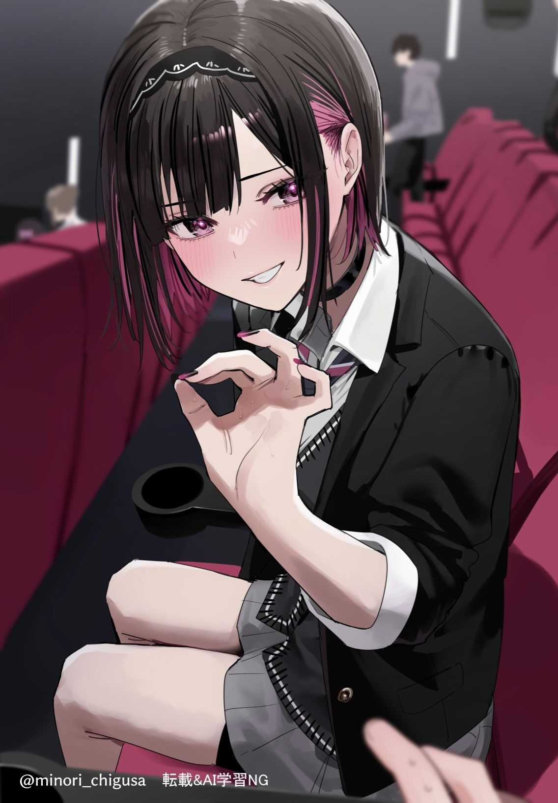 ｢あはっ、手汗めっちゃついた｣