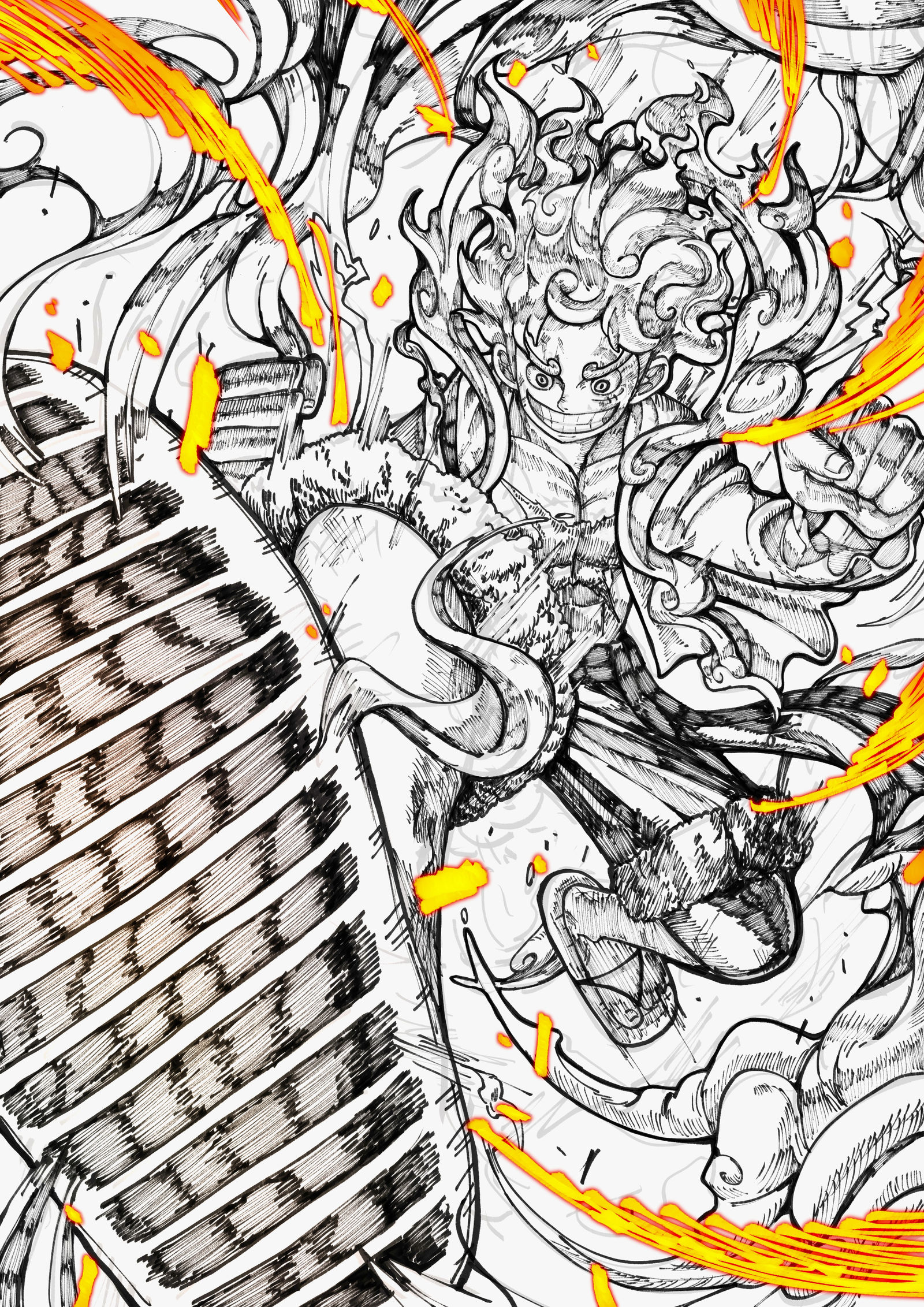 ギア5 ゴムゴムの巨人!!!插画图片壁纸
