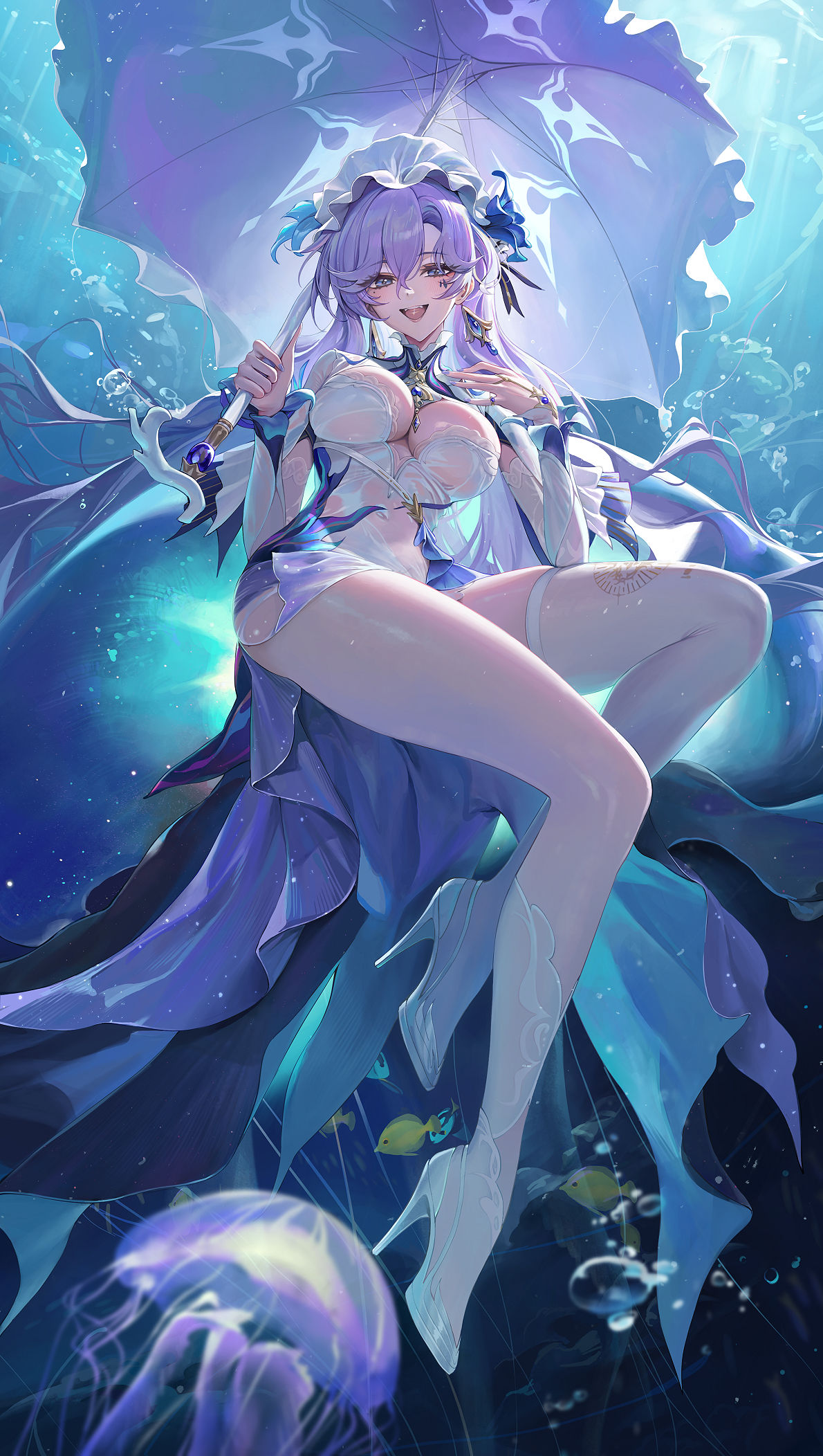 クラゲ插画图片壁纸