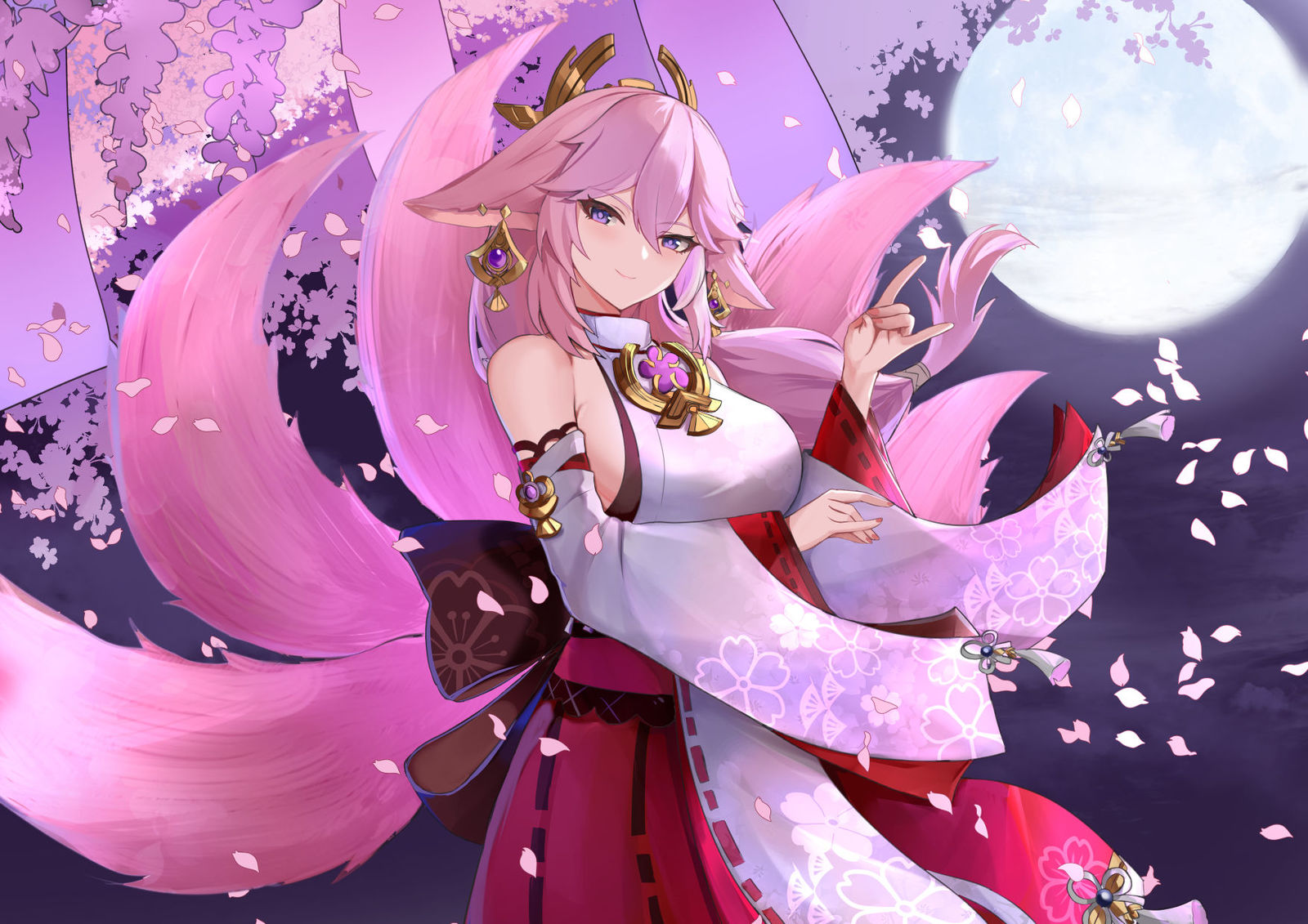 Yae Miko插画图片壁纸