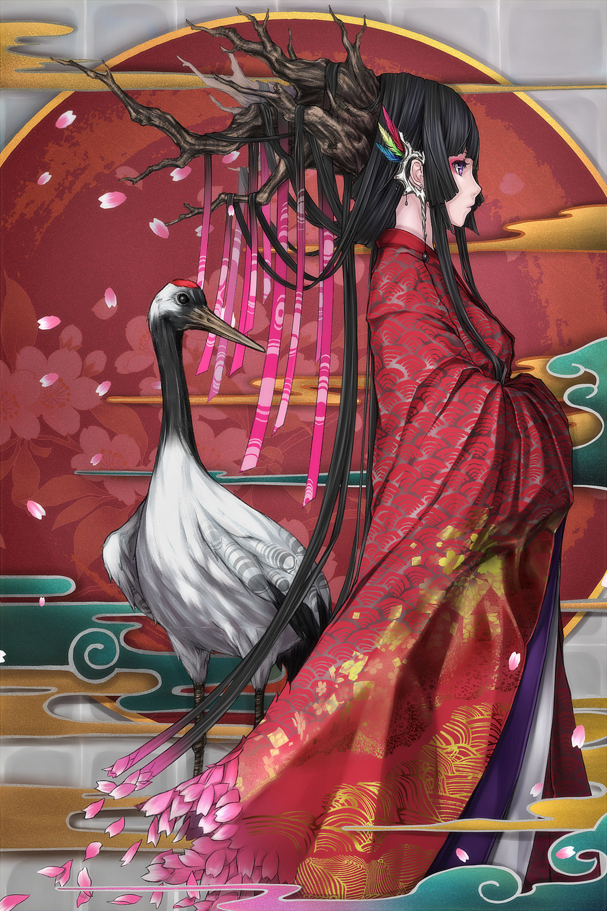 桜ノ姫様插画图片壁纸