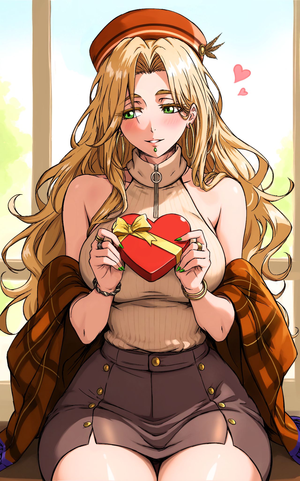 Valentine day with Quetzalcoatl插画图片壁纸