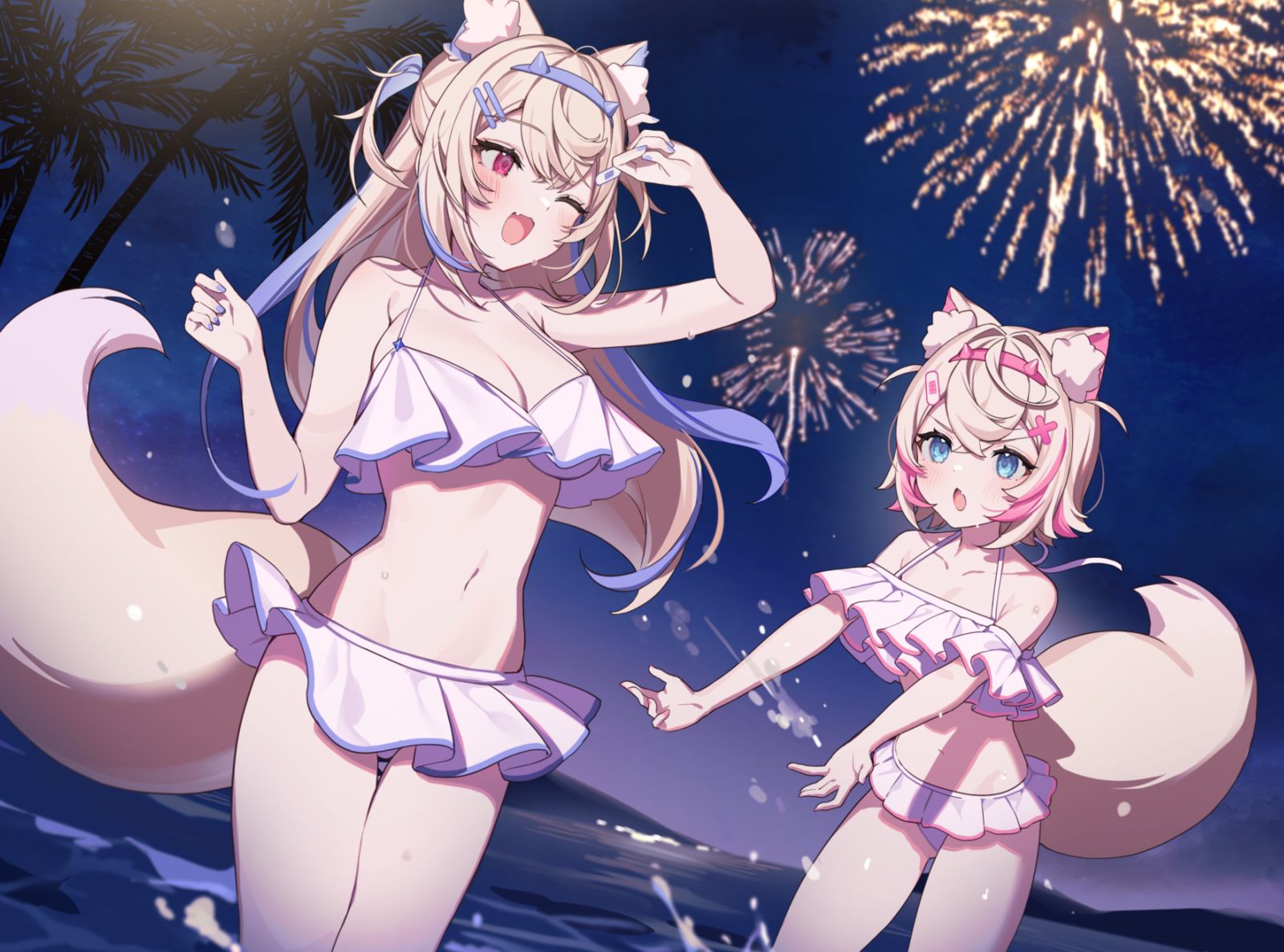 夏を満喫するFUWAMOCOちゃん