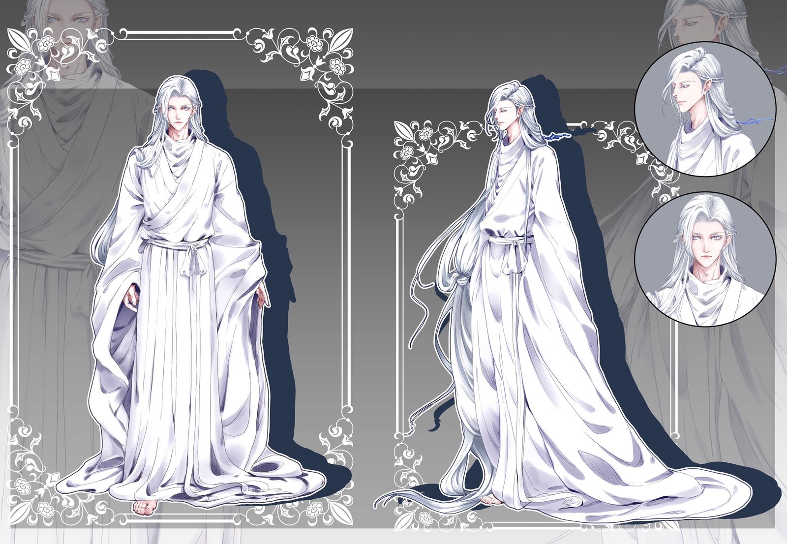 b站一个漫画的人物设定，挺早以前的了头像同人高清图