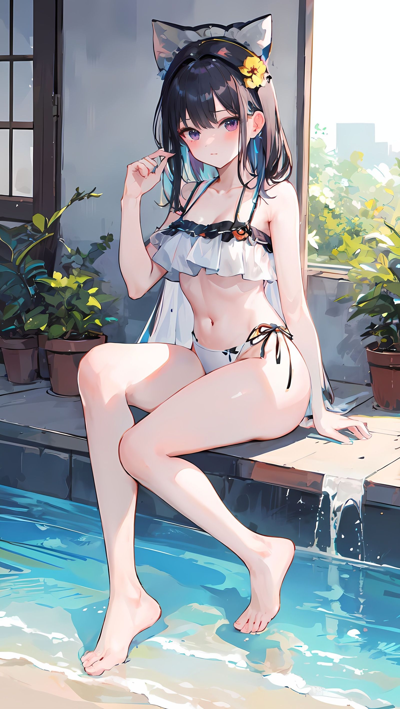 泳装-基础二次元ai绘画生成