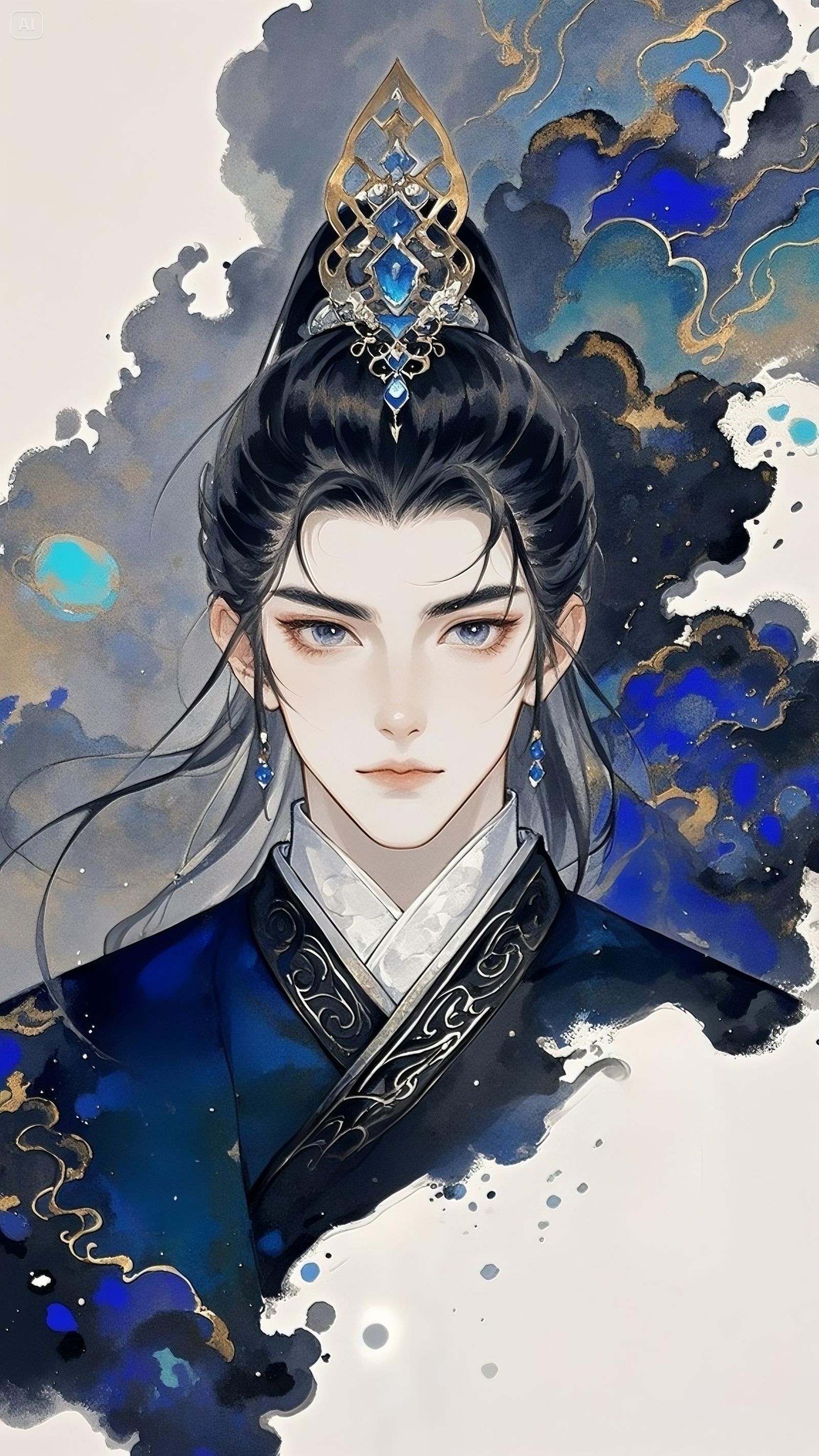 少年郎-古风男水墨男