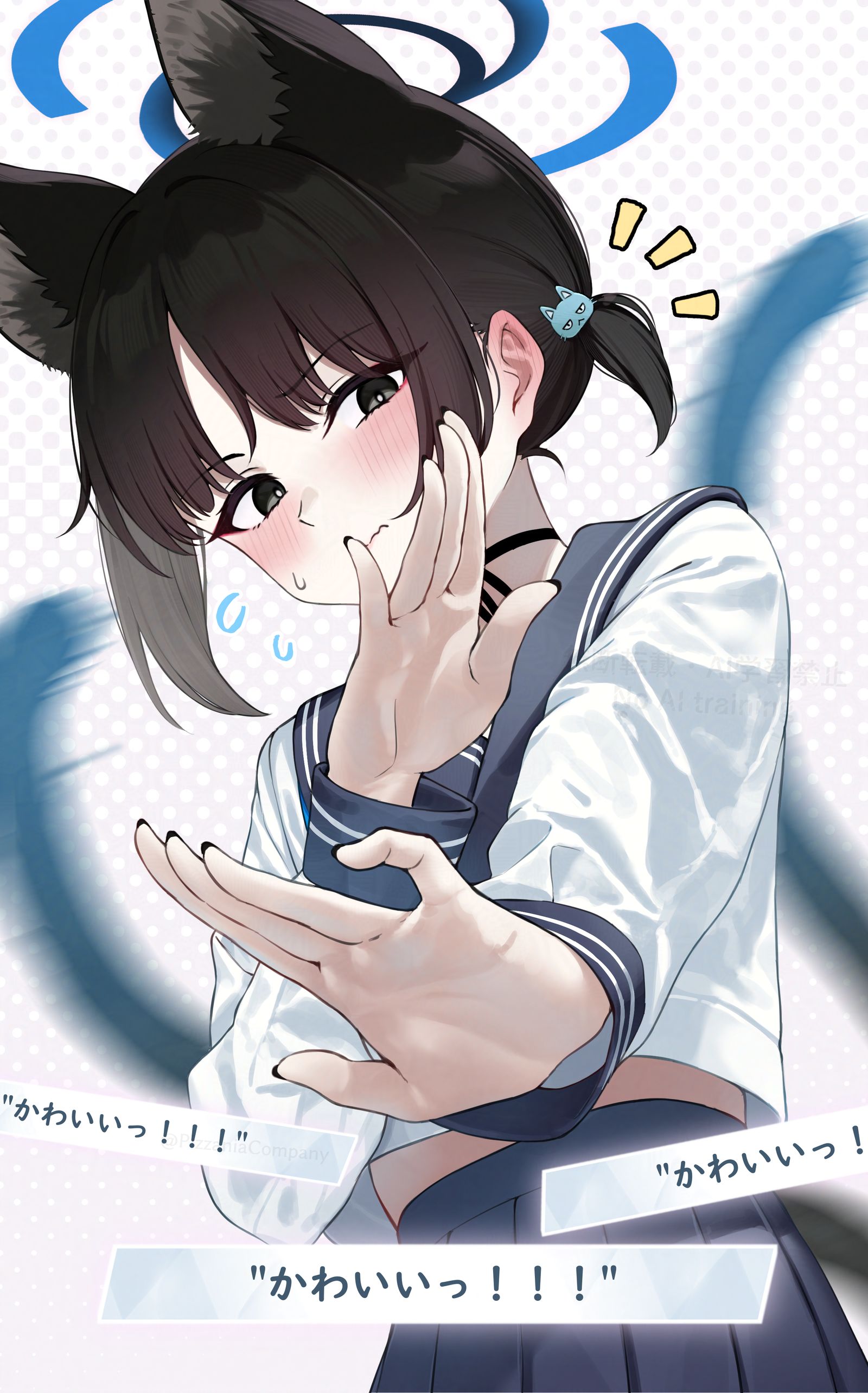 お世辞はいいからっ…///插画图片壁纸