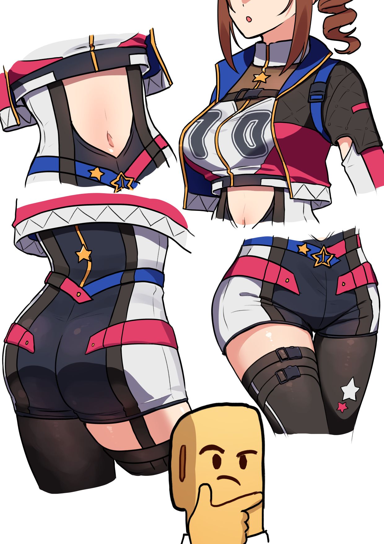 暗にいやらしい衣装の奈緒