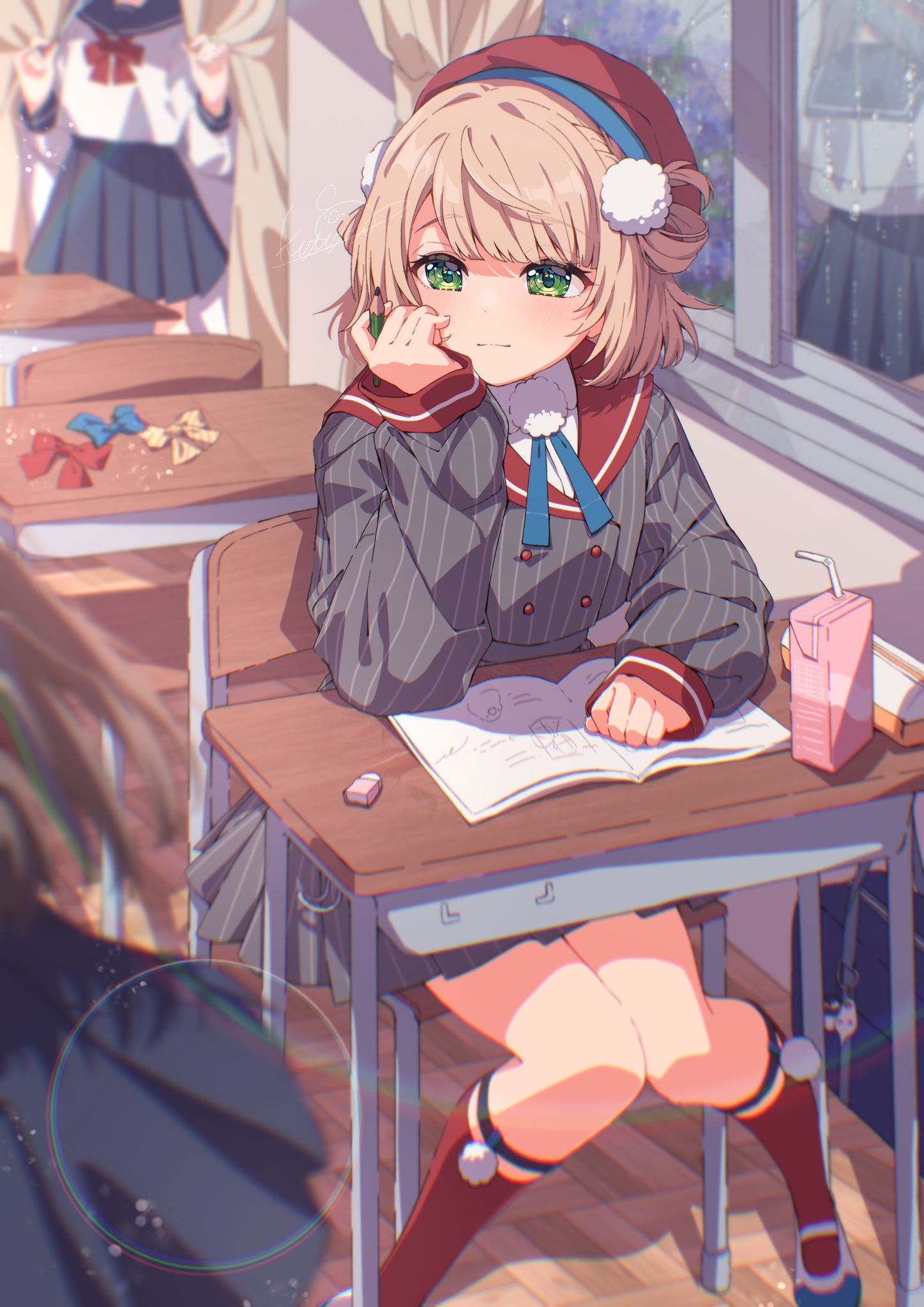 外は雨でも插画图片壁纸