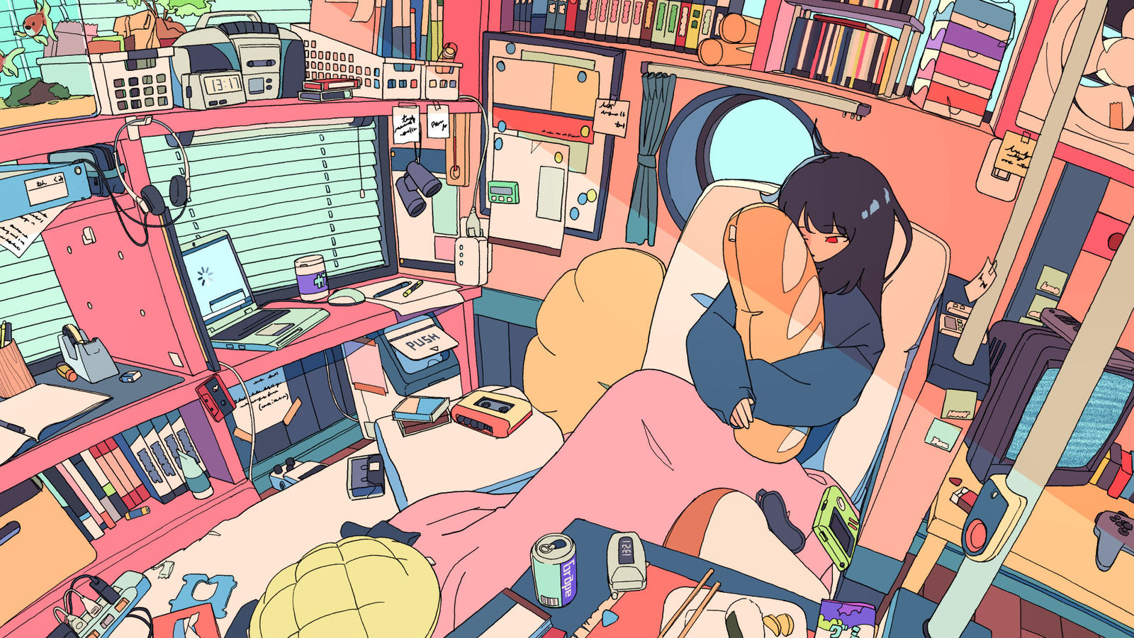 「MAYBLUES」MVイラスト插画图片壁纸