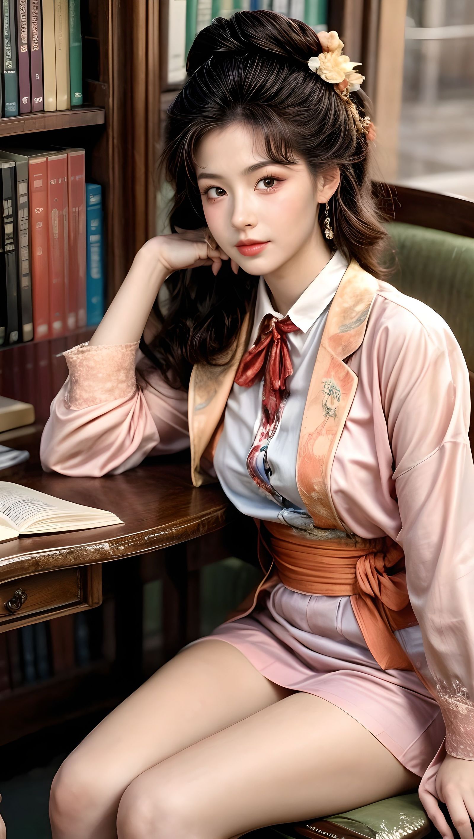 汉服日插画图片壁纸