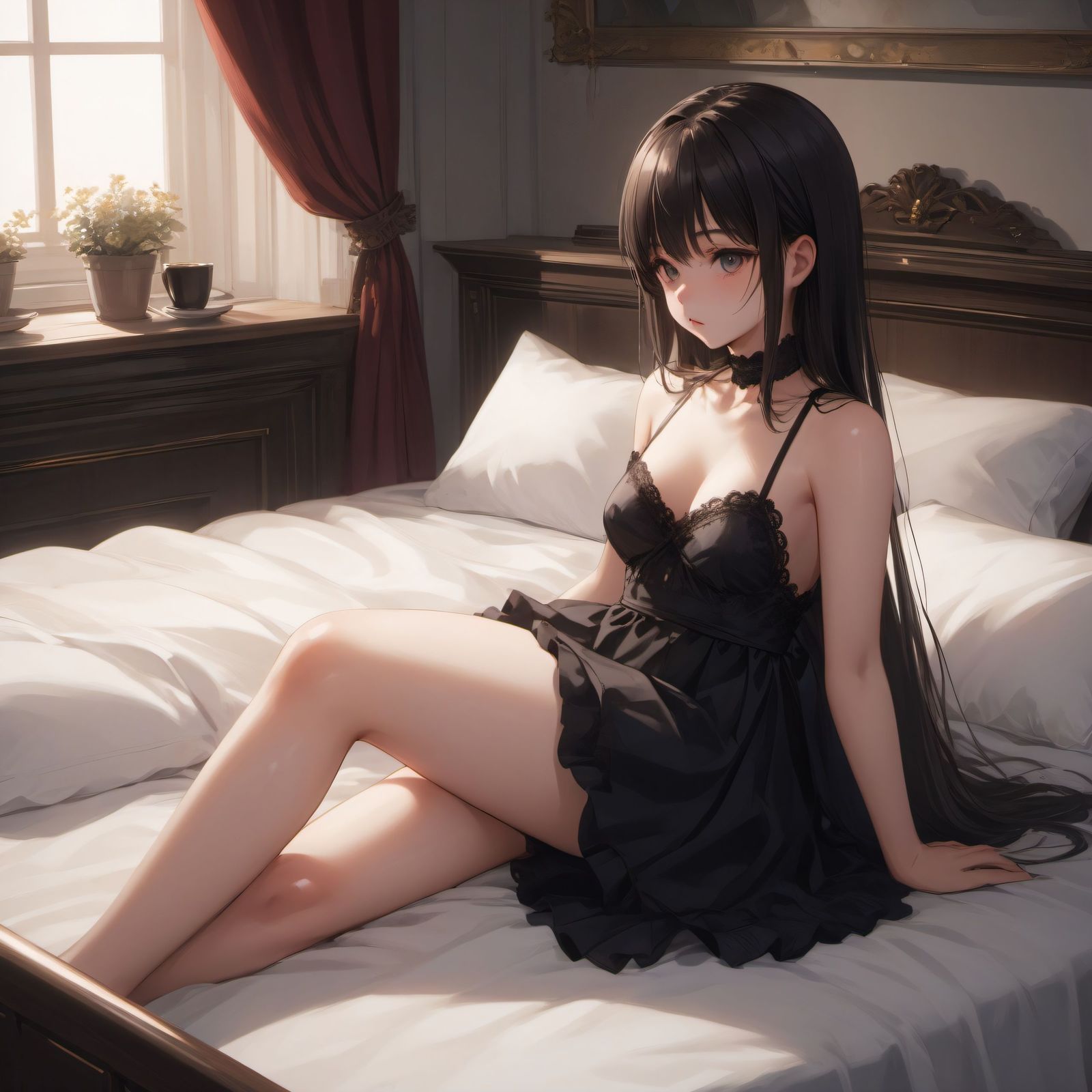 漂亮姐姐插画图片壁纸