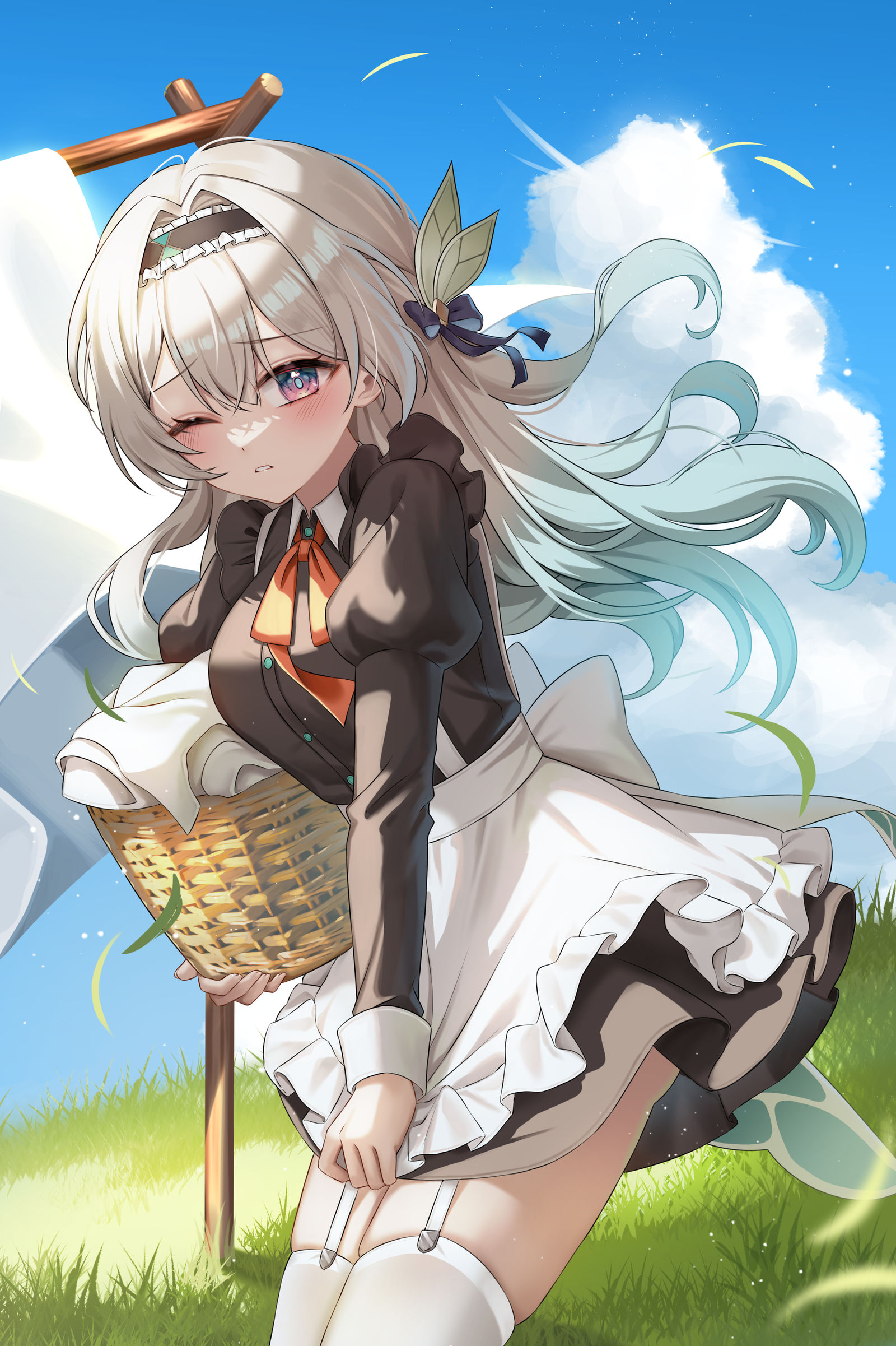「あっ、風が…！」
