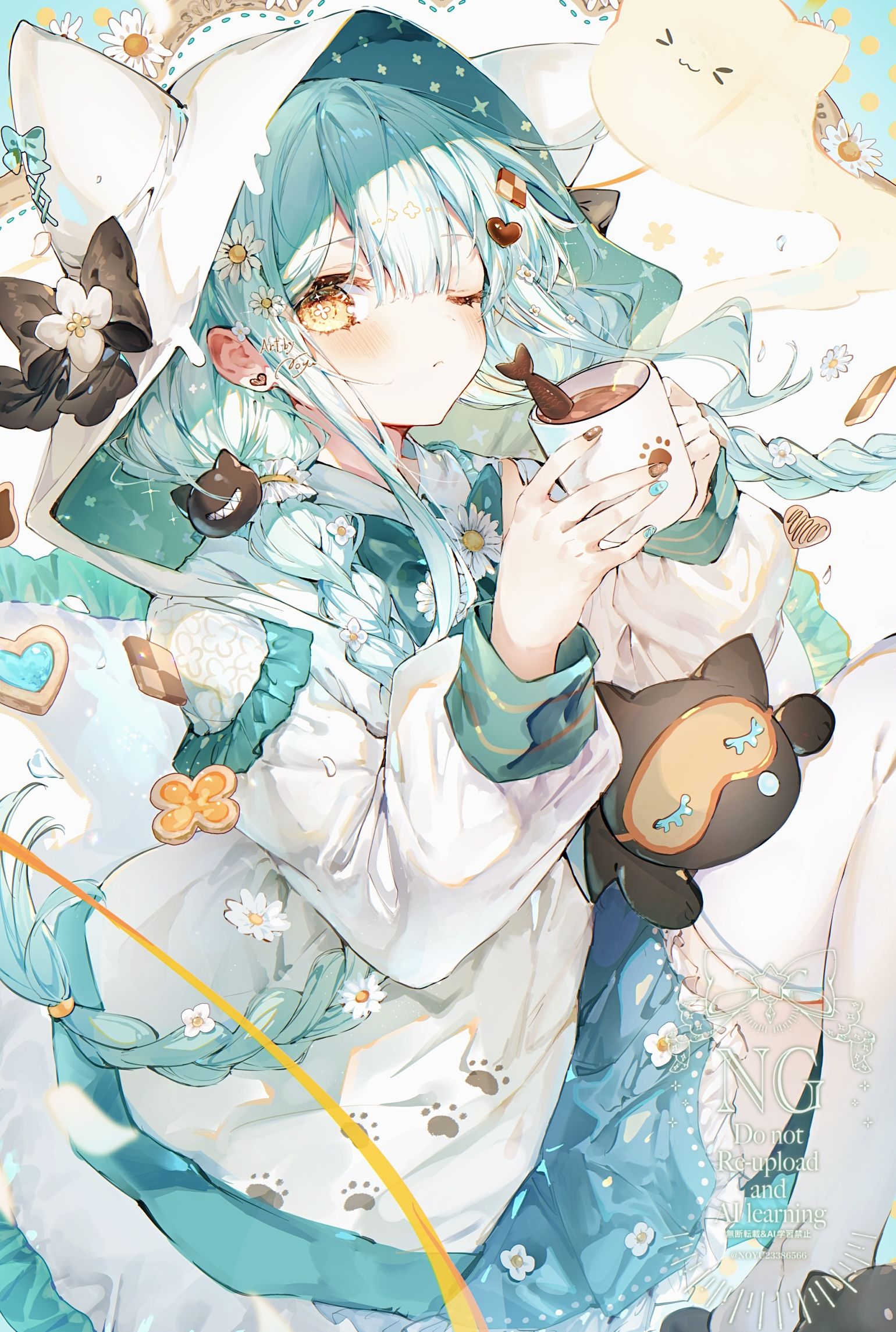 Chamomilia 插画图片壁纸