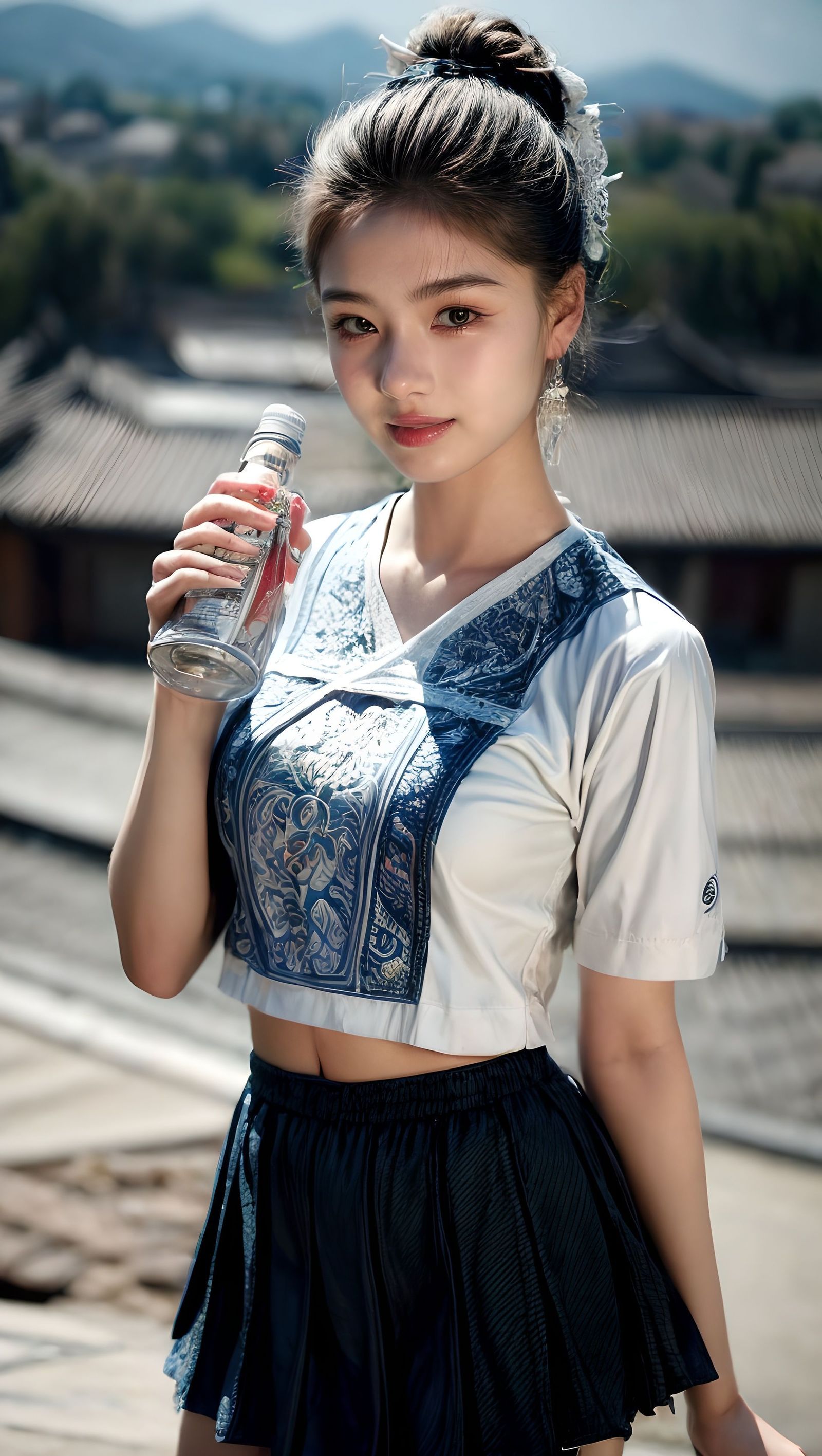 心若有所向往，何惧道阻且长插画图片壁纸