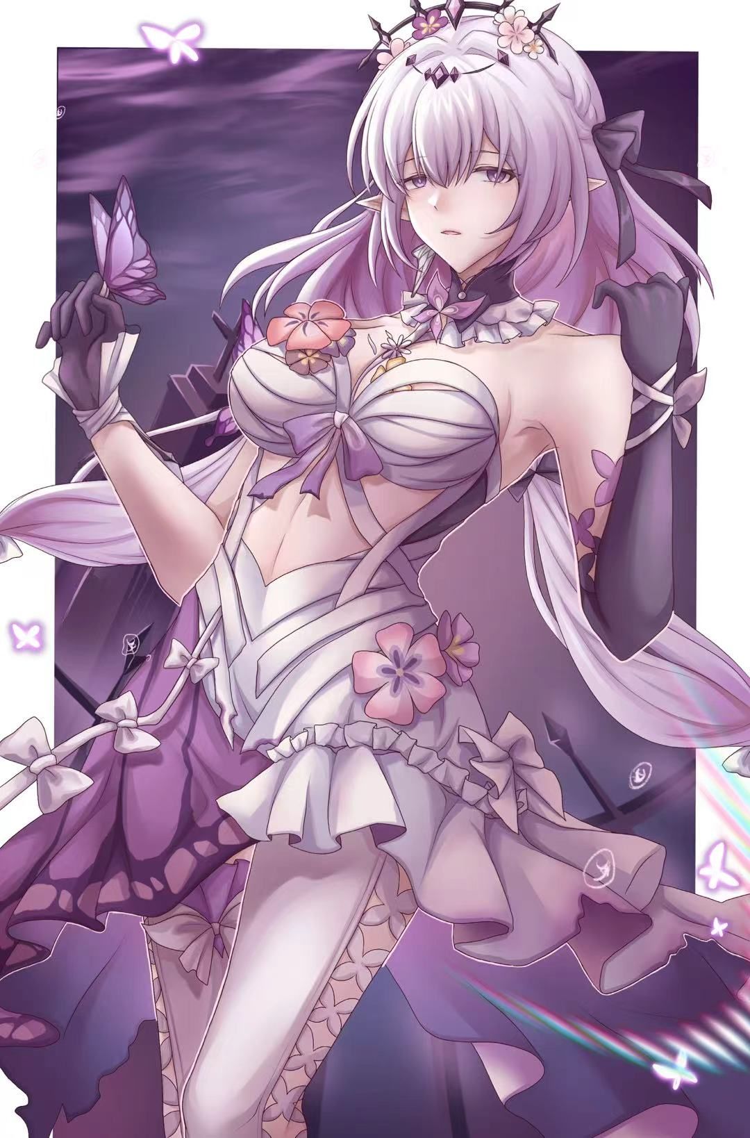 遐蝶插画图片壁纸