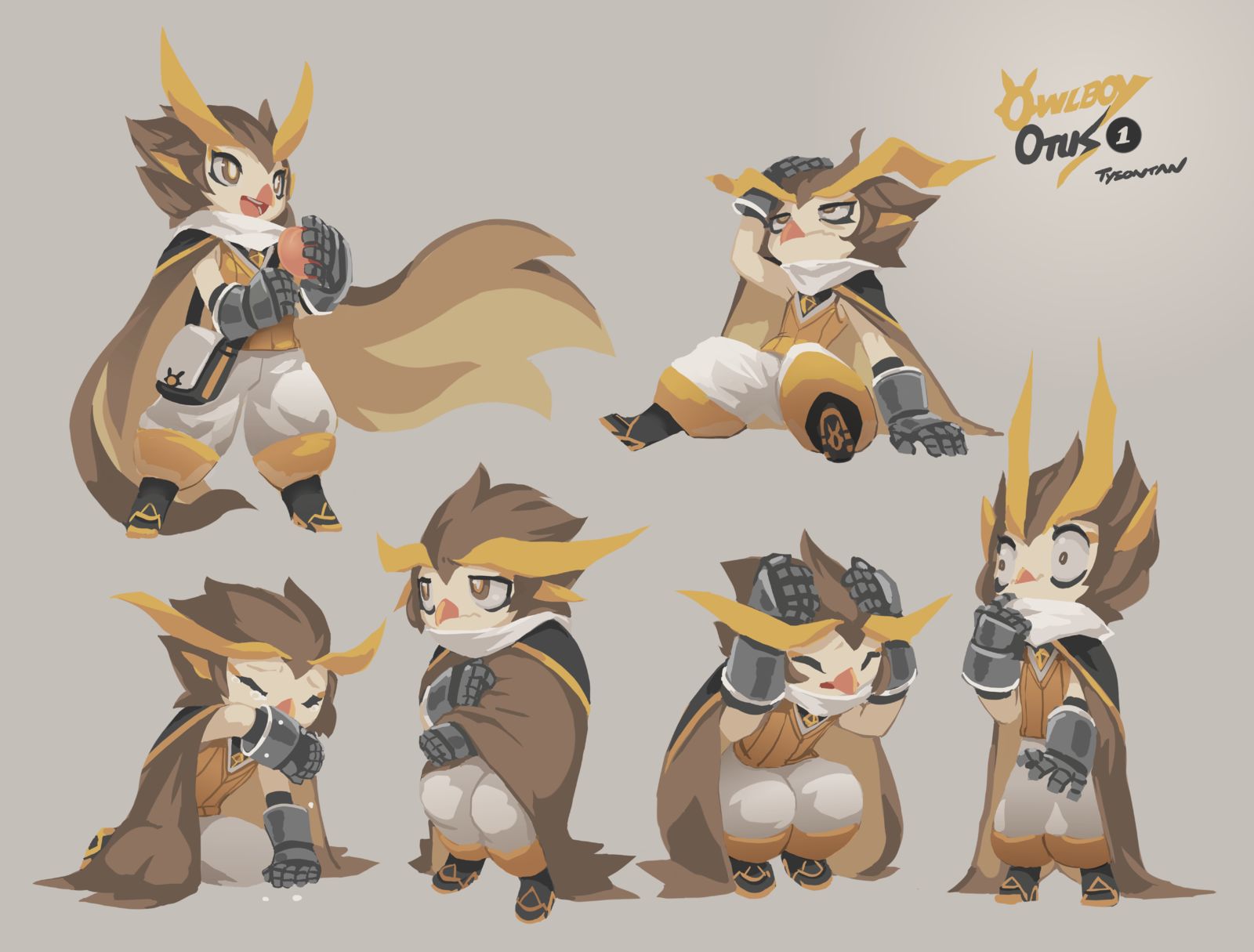猫头鹰小子 (Owlboy) 主角表情练习头像同人高清图
