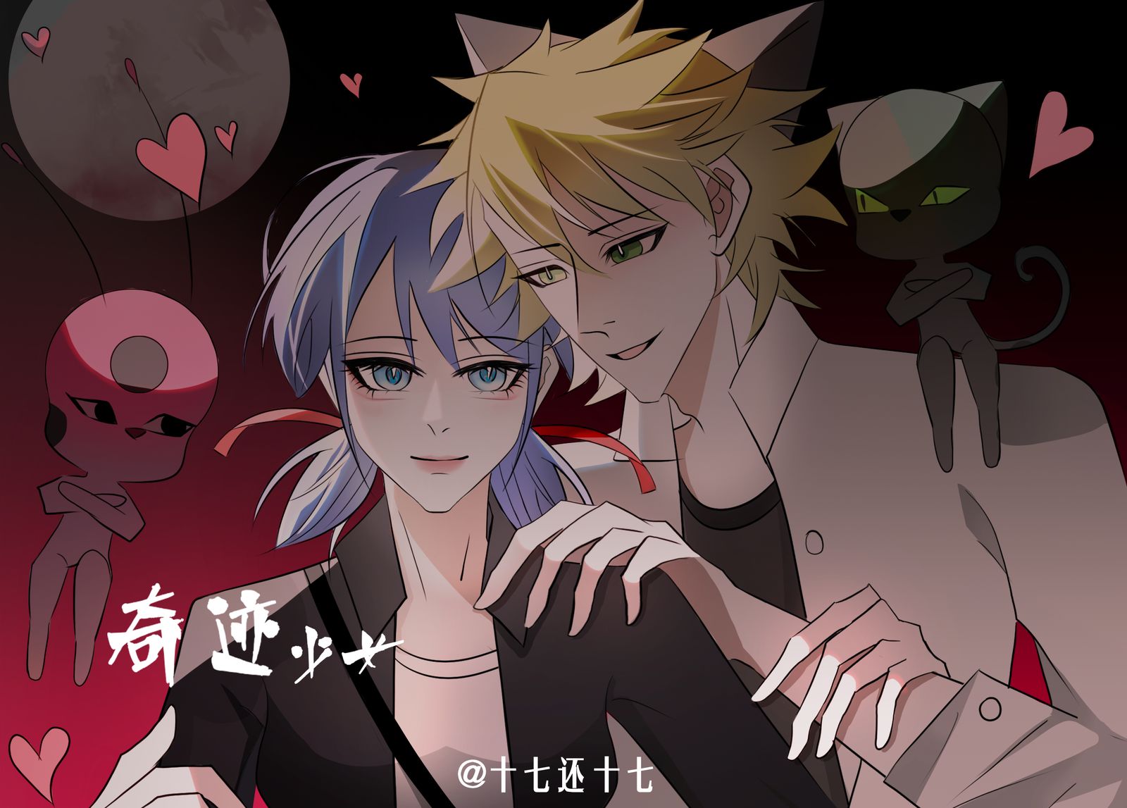 奇迹少女/黑猫罗尔头像同人高清图