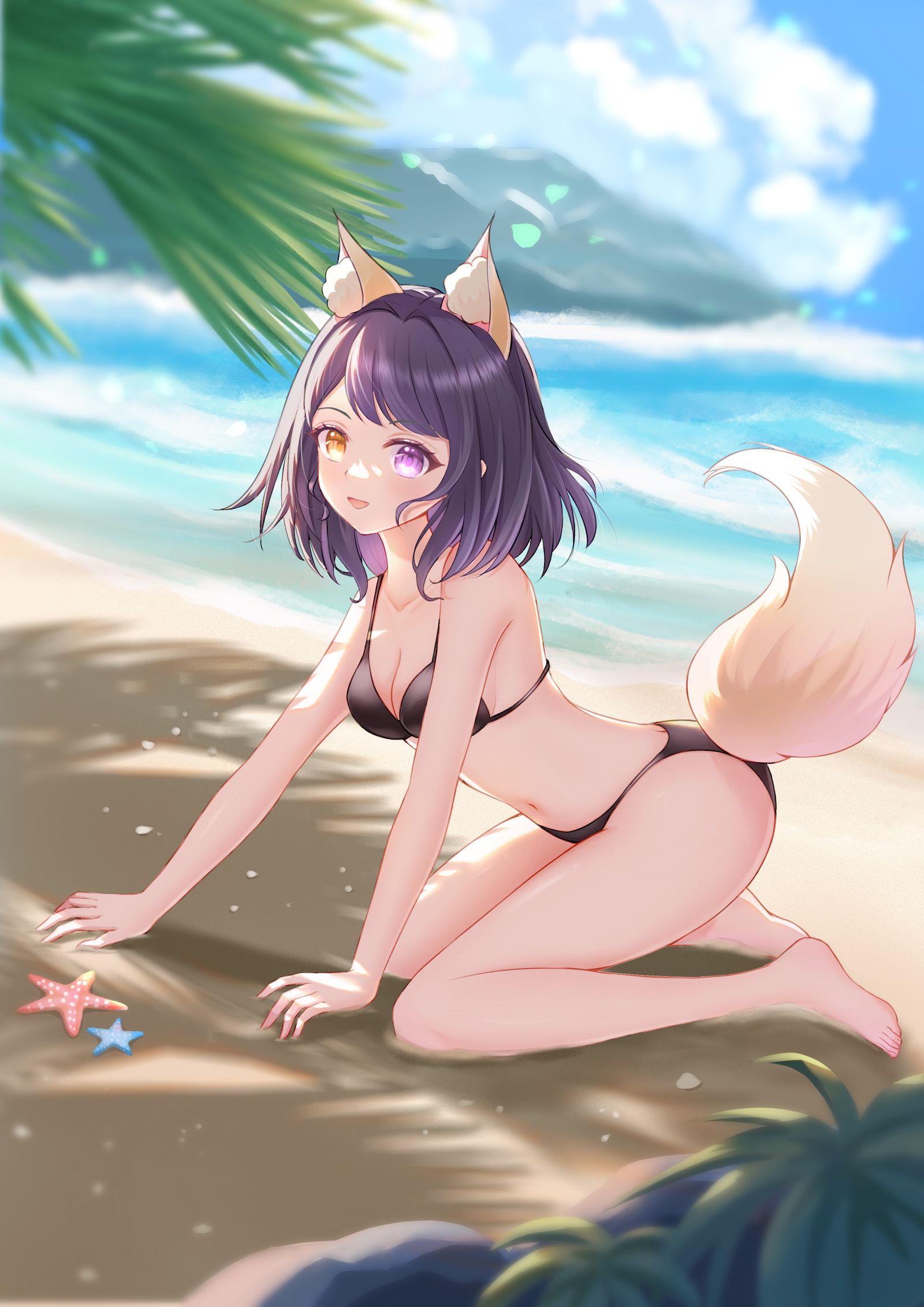 海边少女头像同人高清图