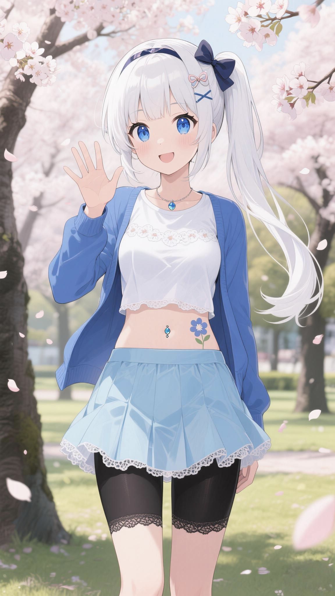 樱花树下的少女头像同人高清图