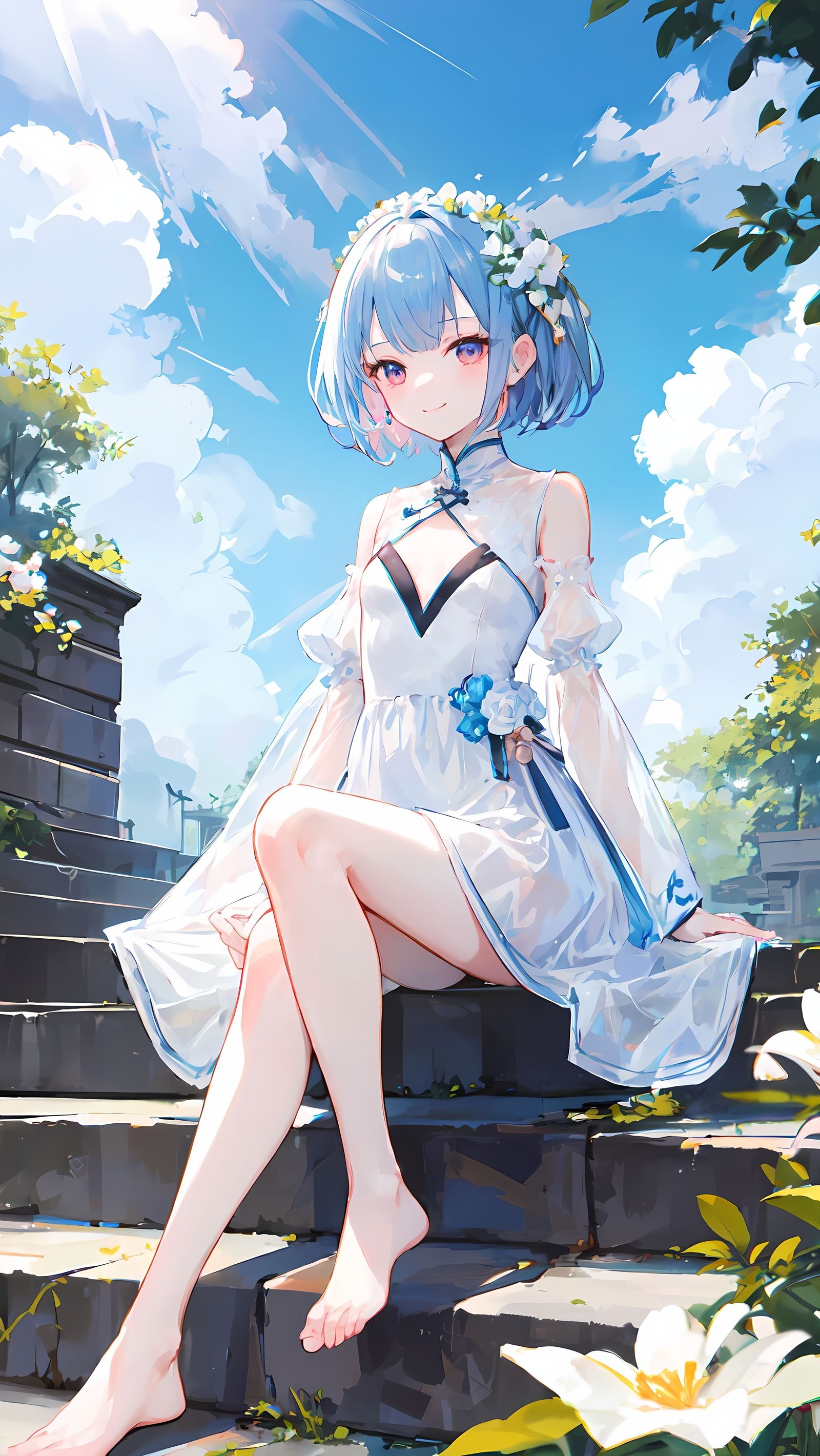 小女孩插画图片壁纸