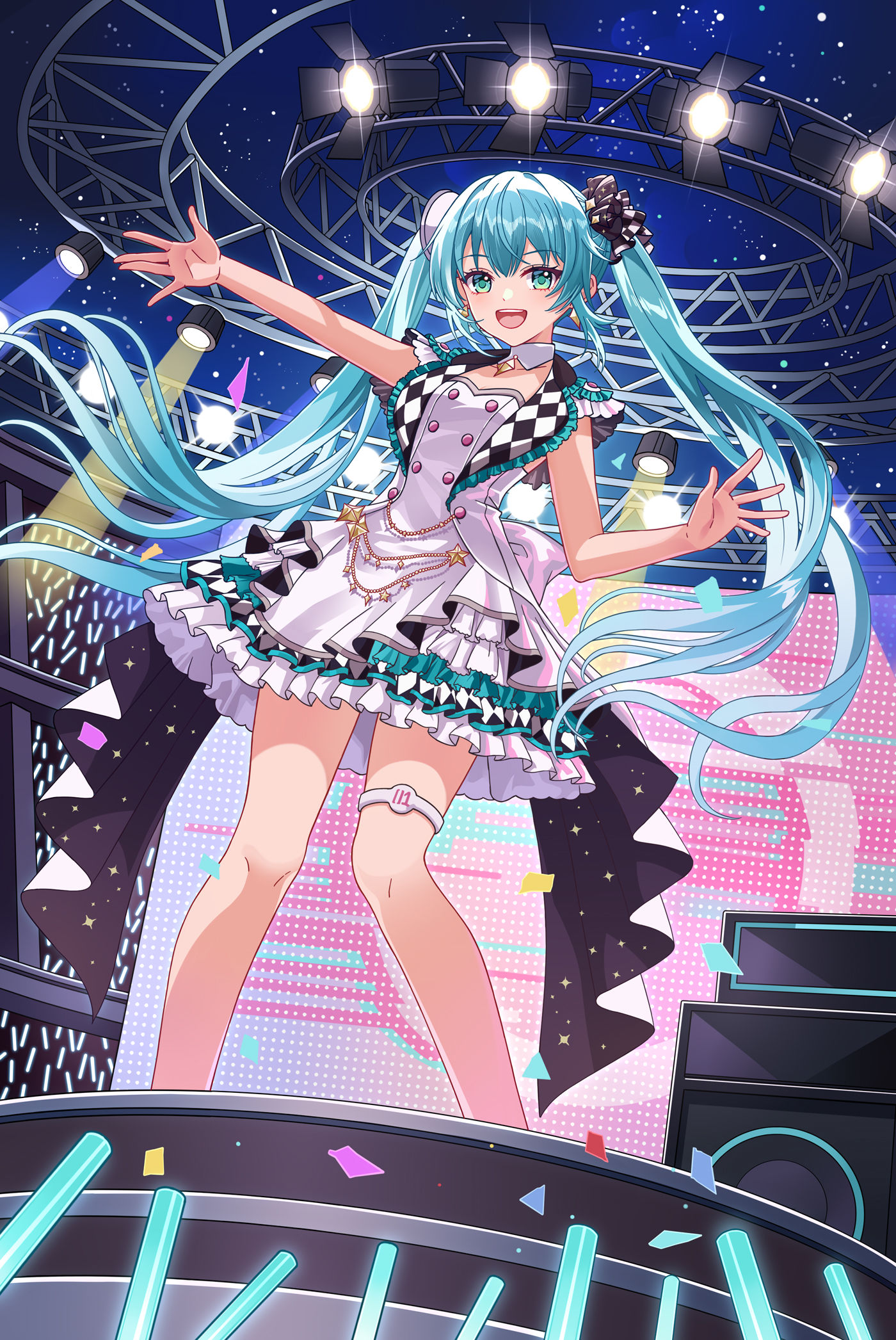 今天画的是初音！插画图片壁纸