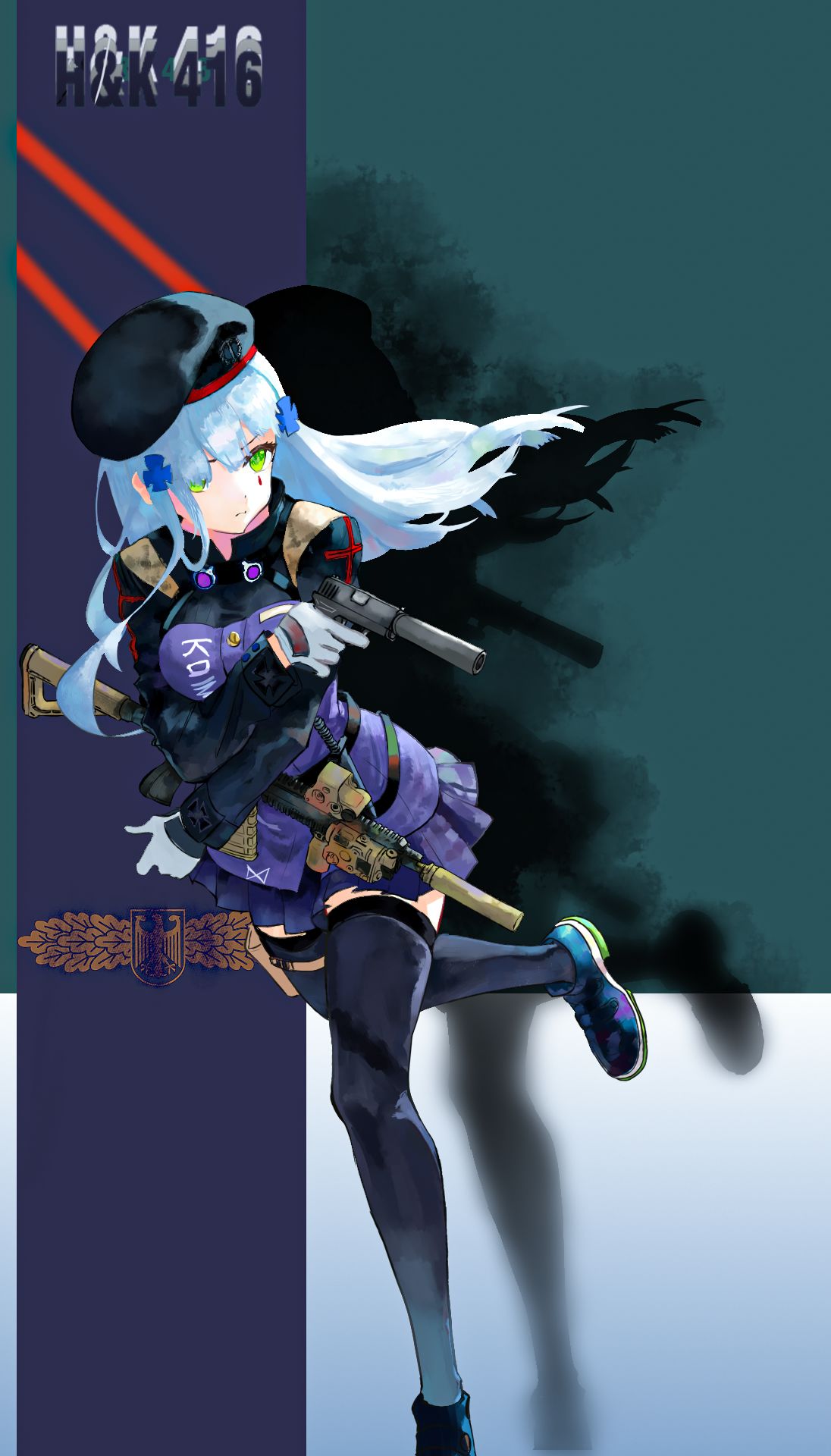 H&K 416插画图片壁纸