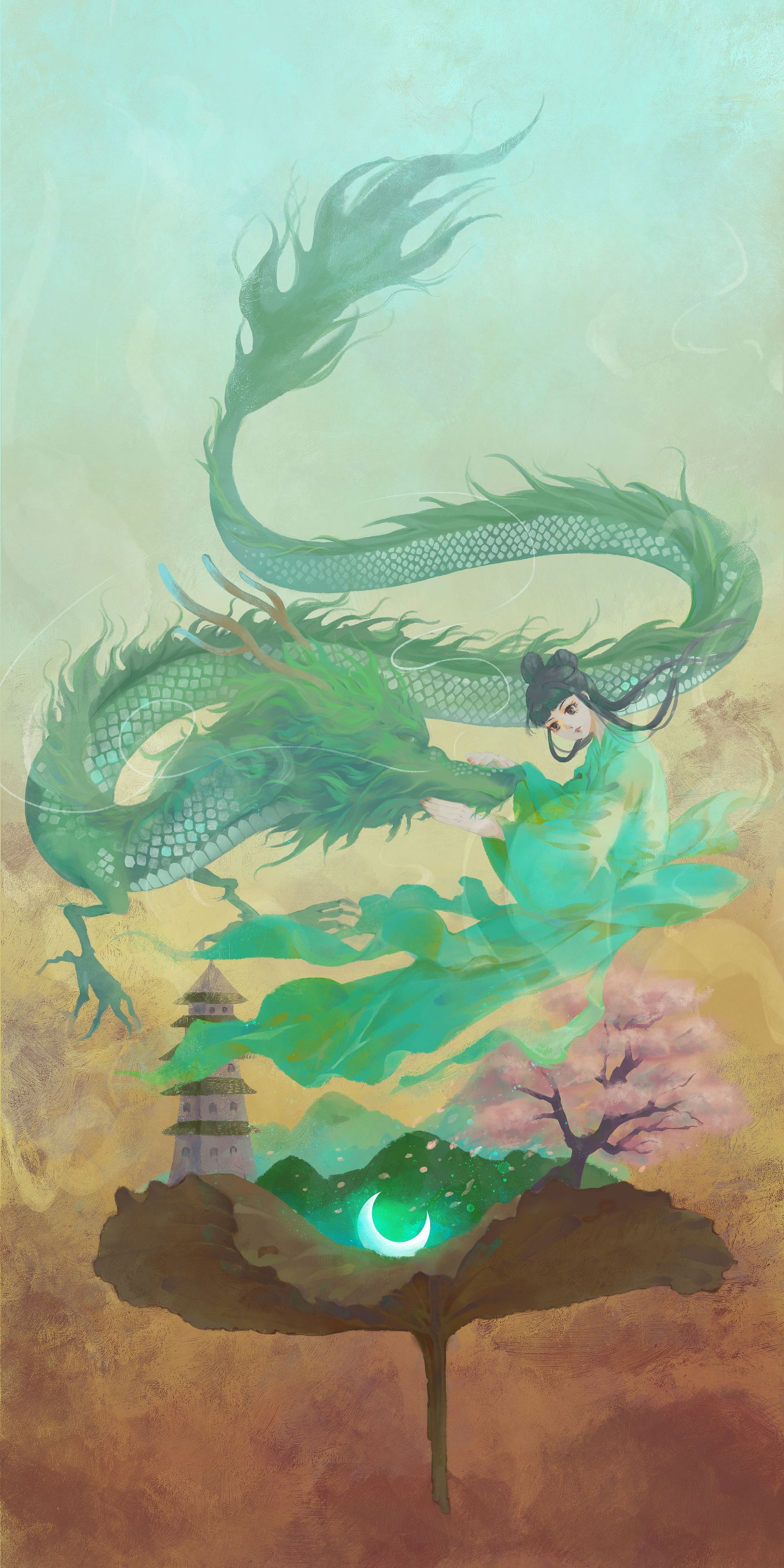 少女与龙头像同人高清图