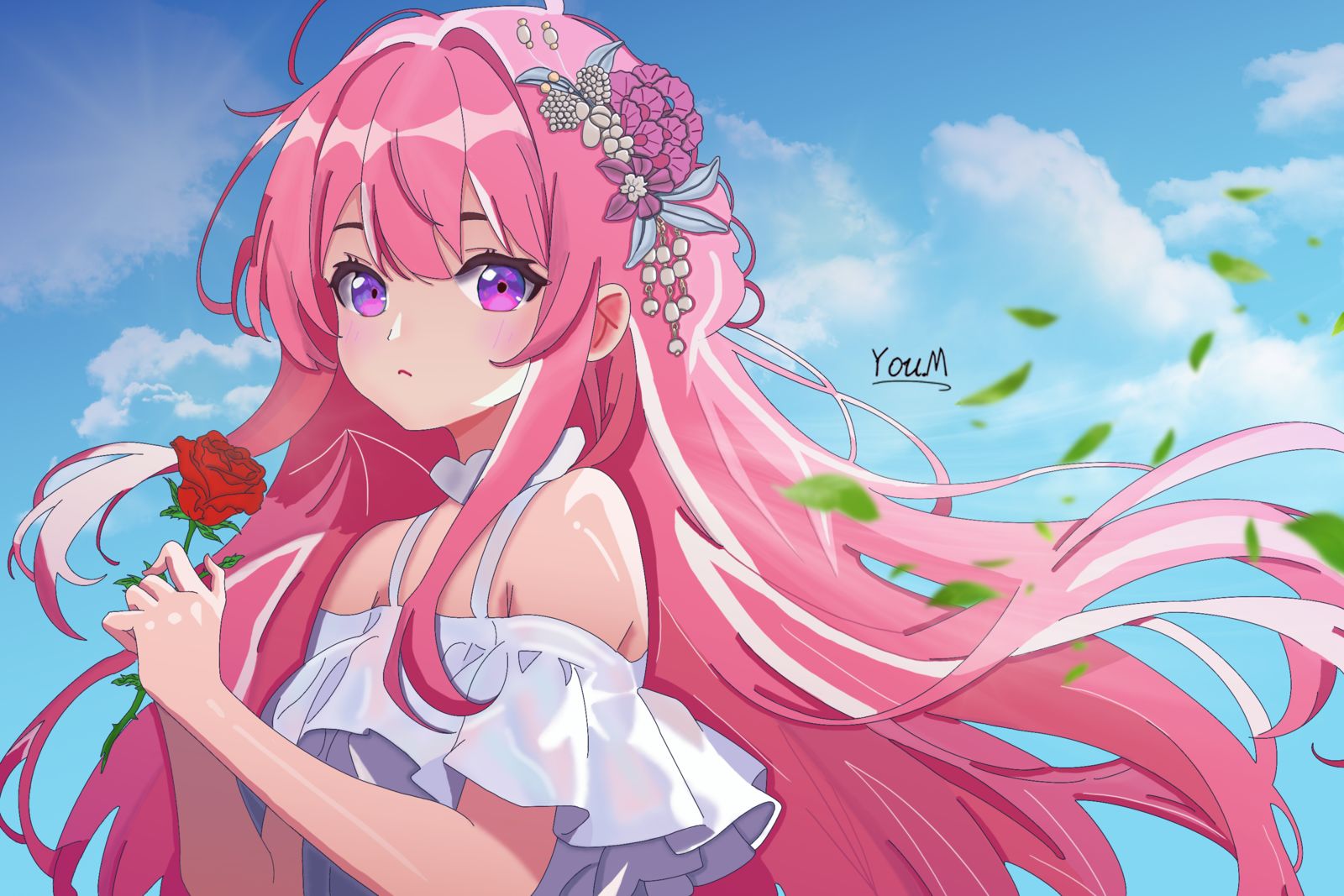 执玫少女的眺望头像同人高清图
