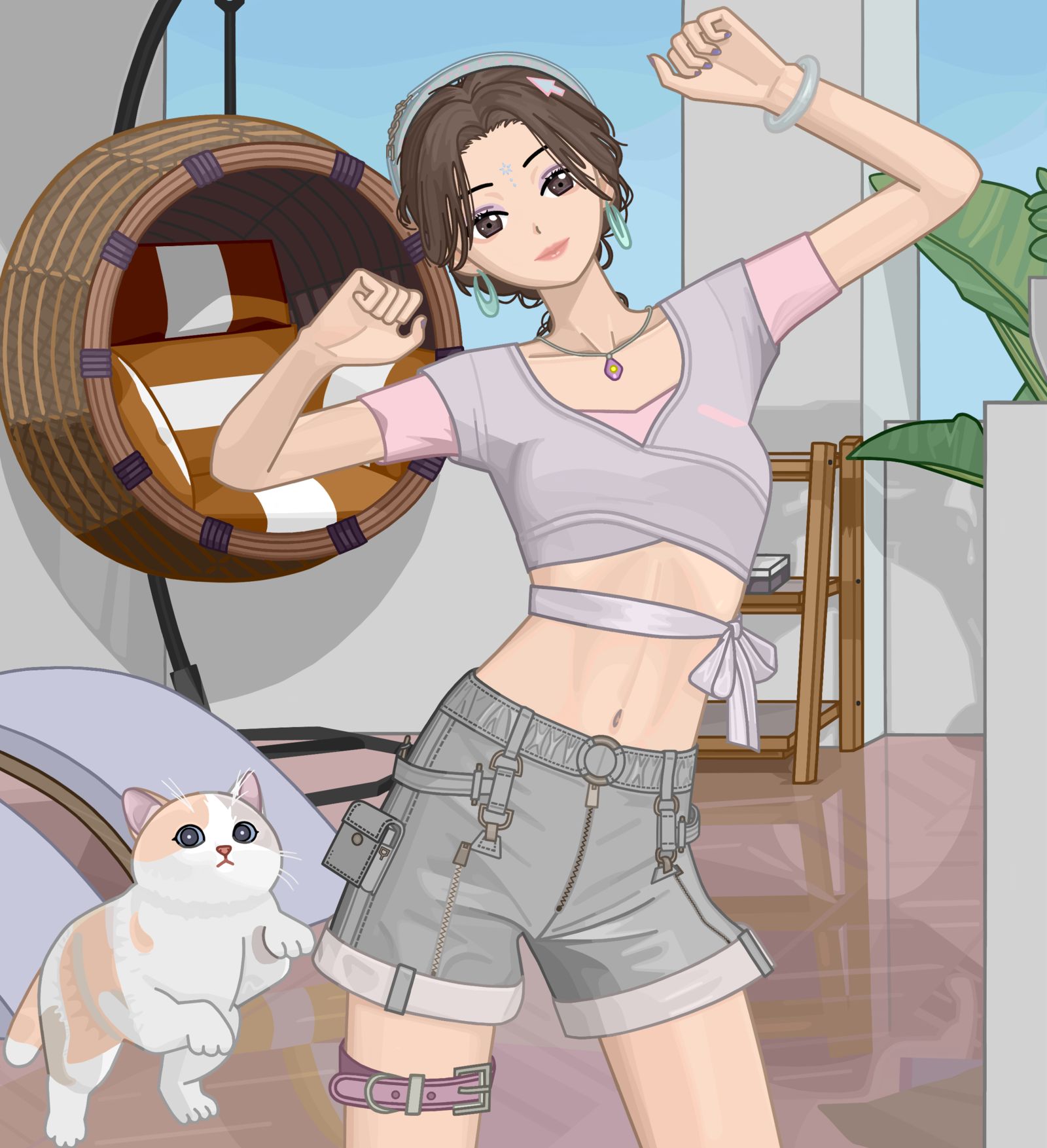 跳舞女孩头像同人高清图