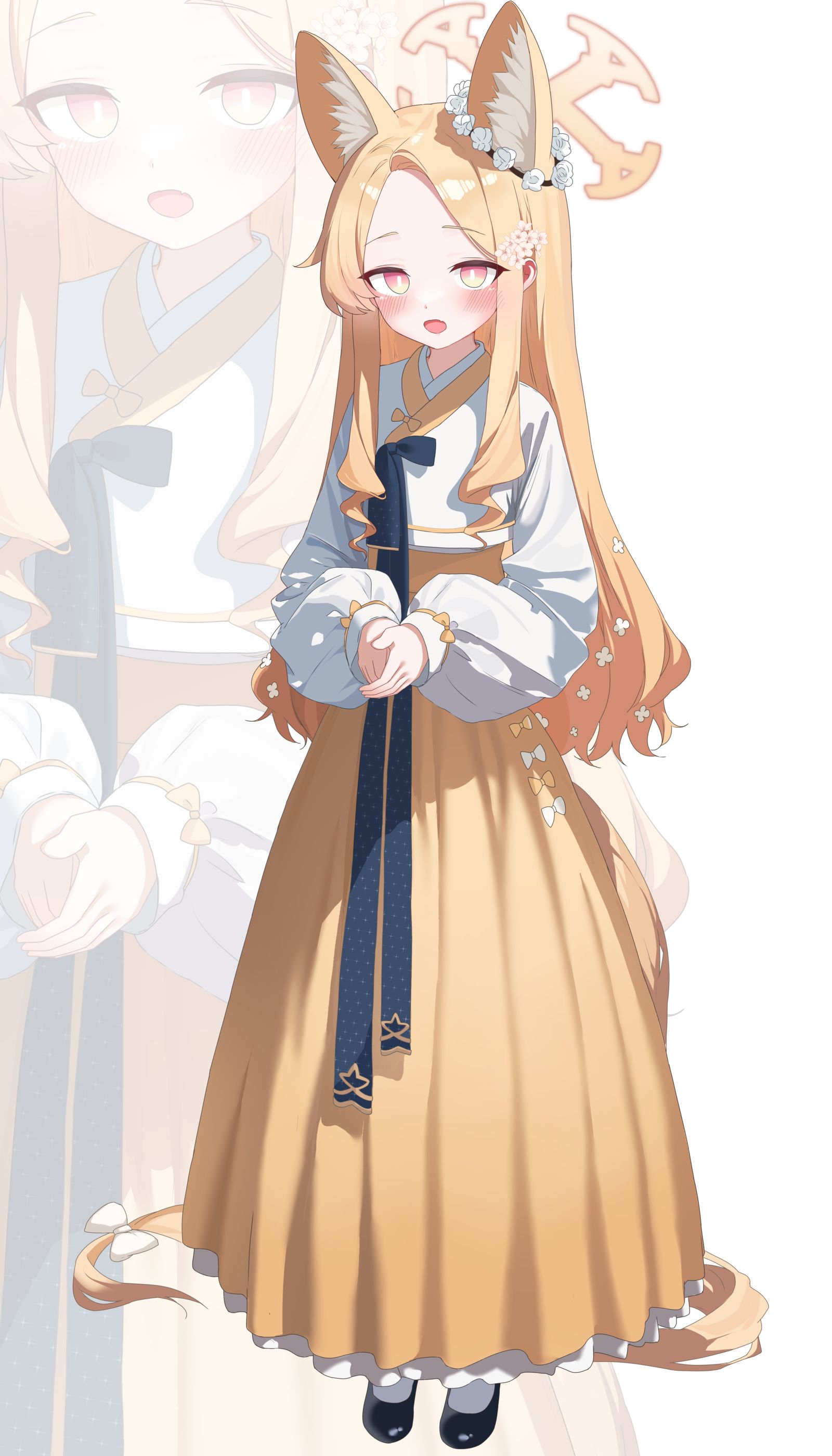 설 한복 세이아插画图片壁纸