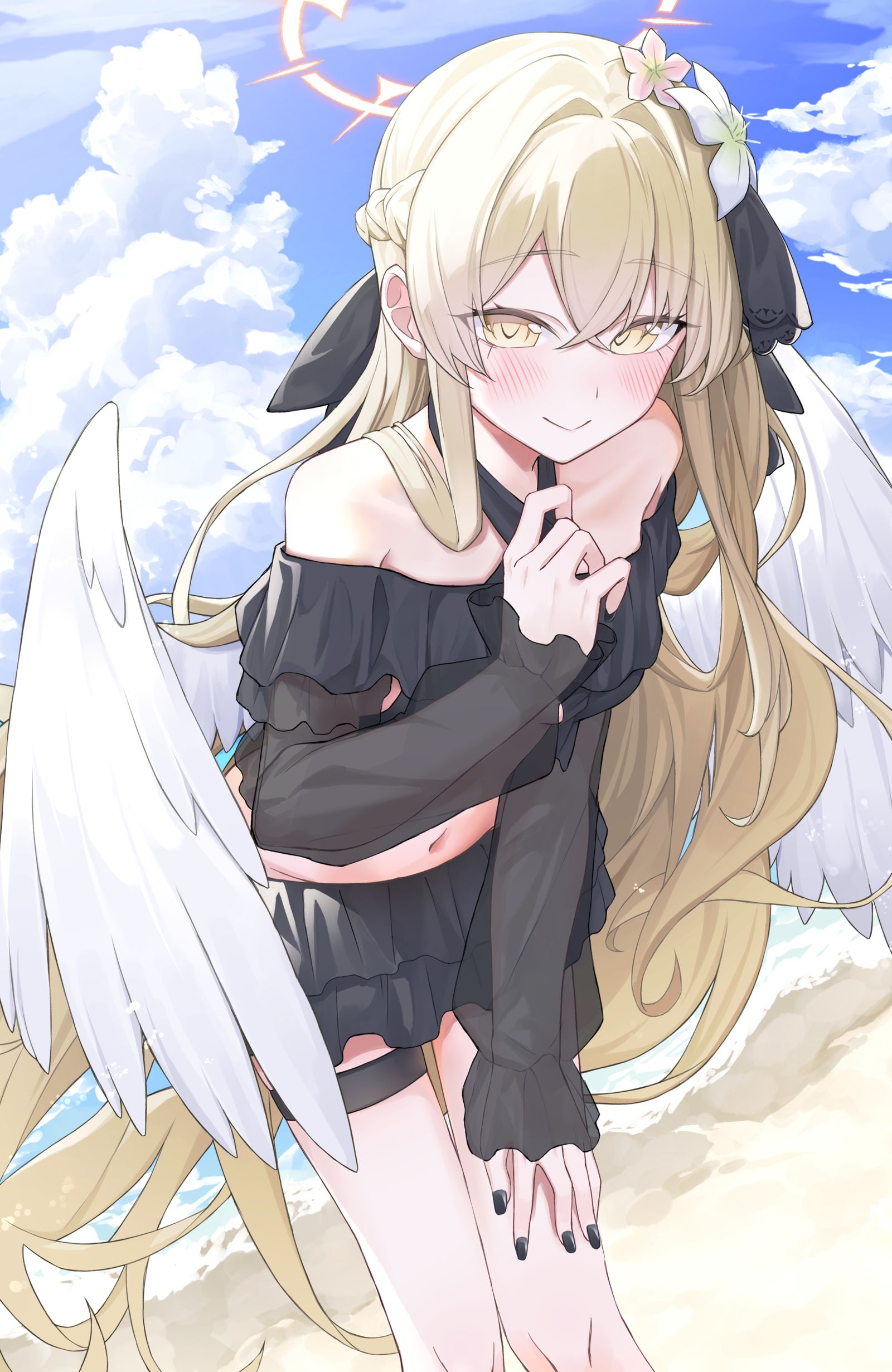 水着ナギサ插画图片壁纸