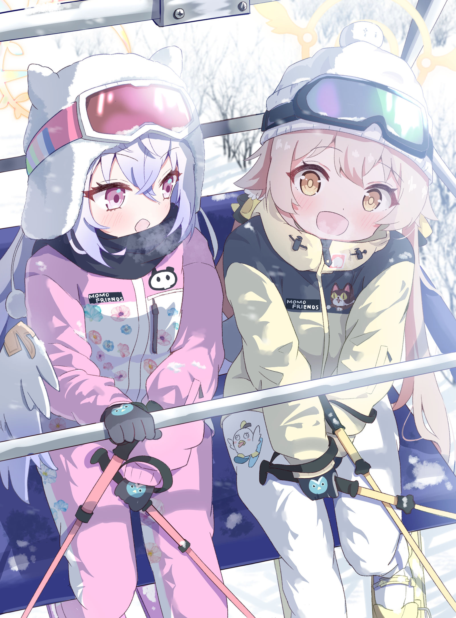 ヒフアズスキーデート❄插画图片壁纸