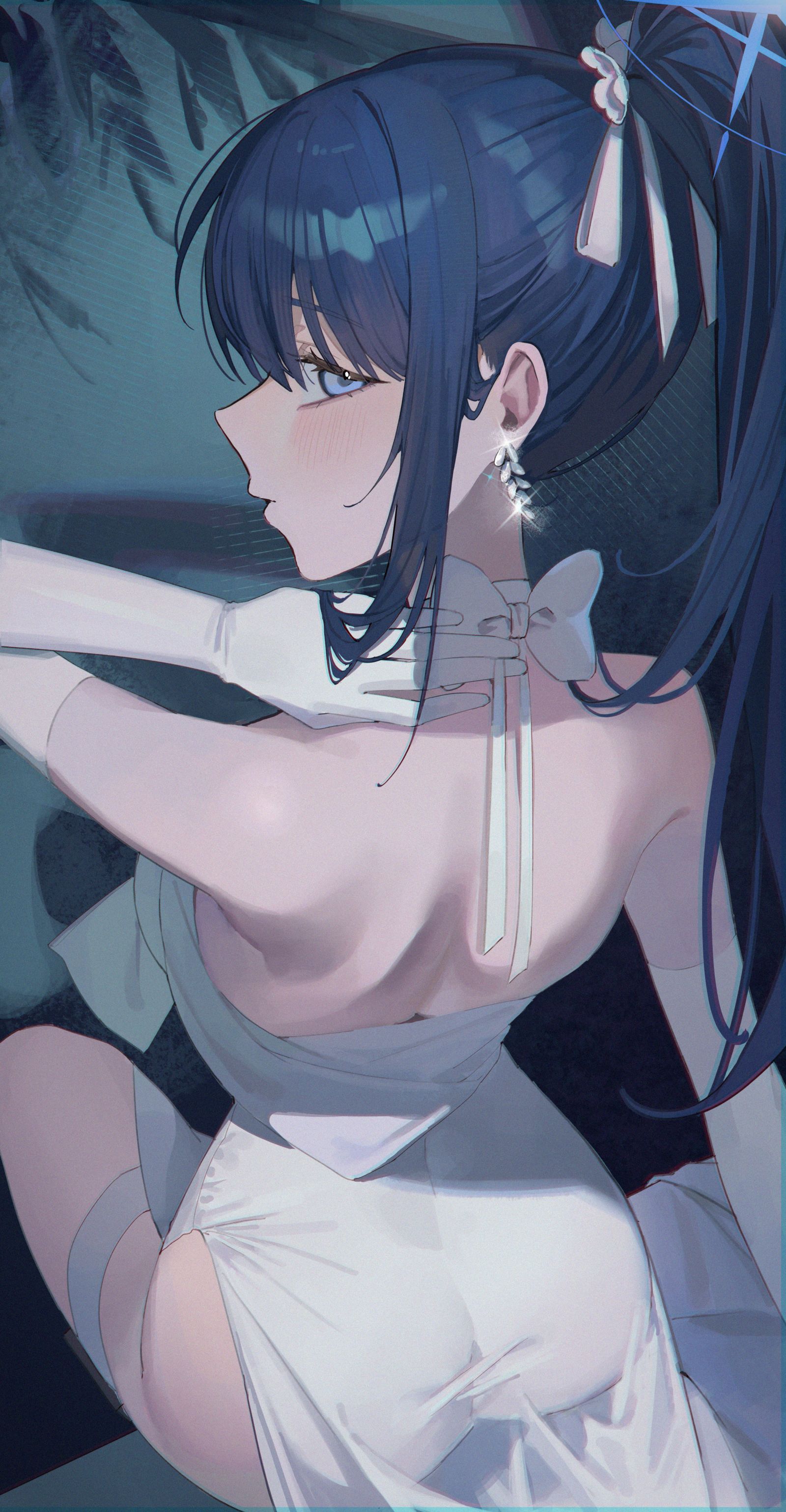 錠前サオリ(ドレス）插画图片壁纸