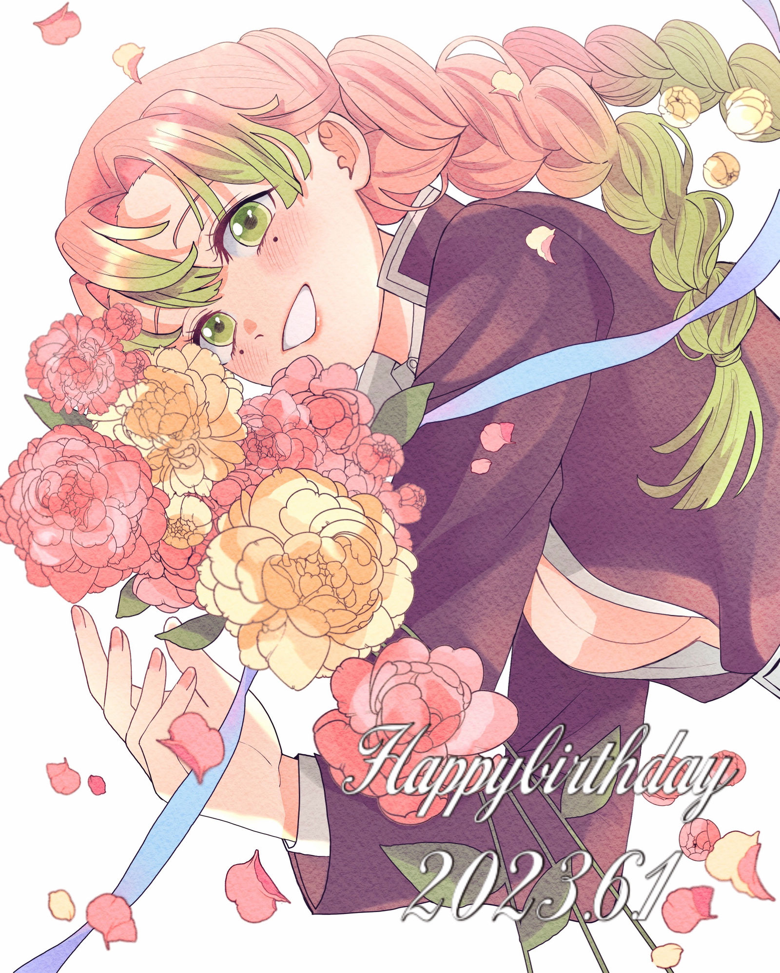 蜜璃ちゃんお誕生日おめでとう插画图片壁纸